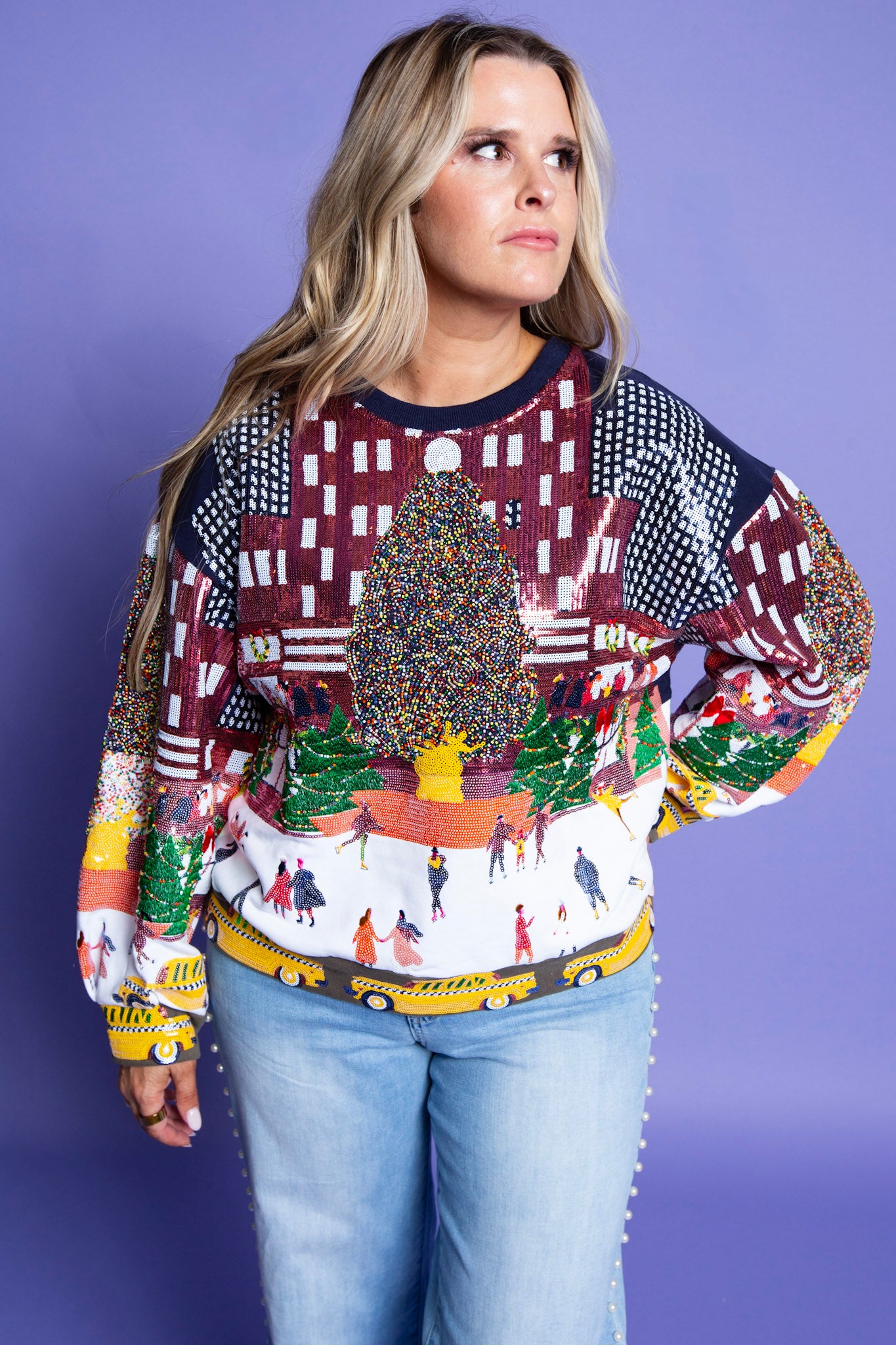 QUEEN OF SPARKLES | Rockefeller Center at Christmas Sweatshirt