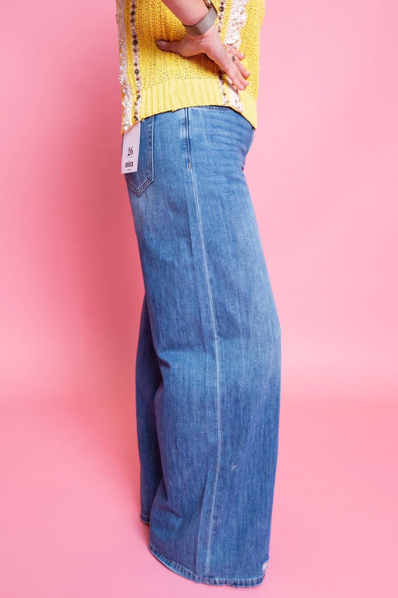 Mica High Rise Wide Leg Jeans