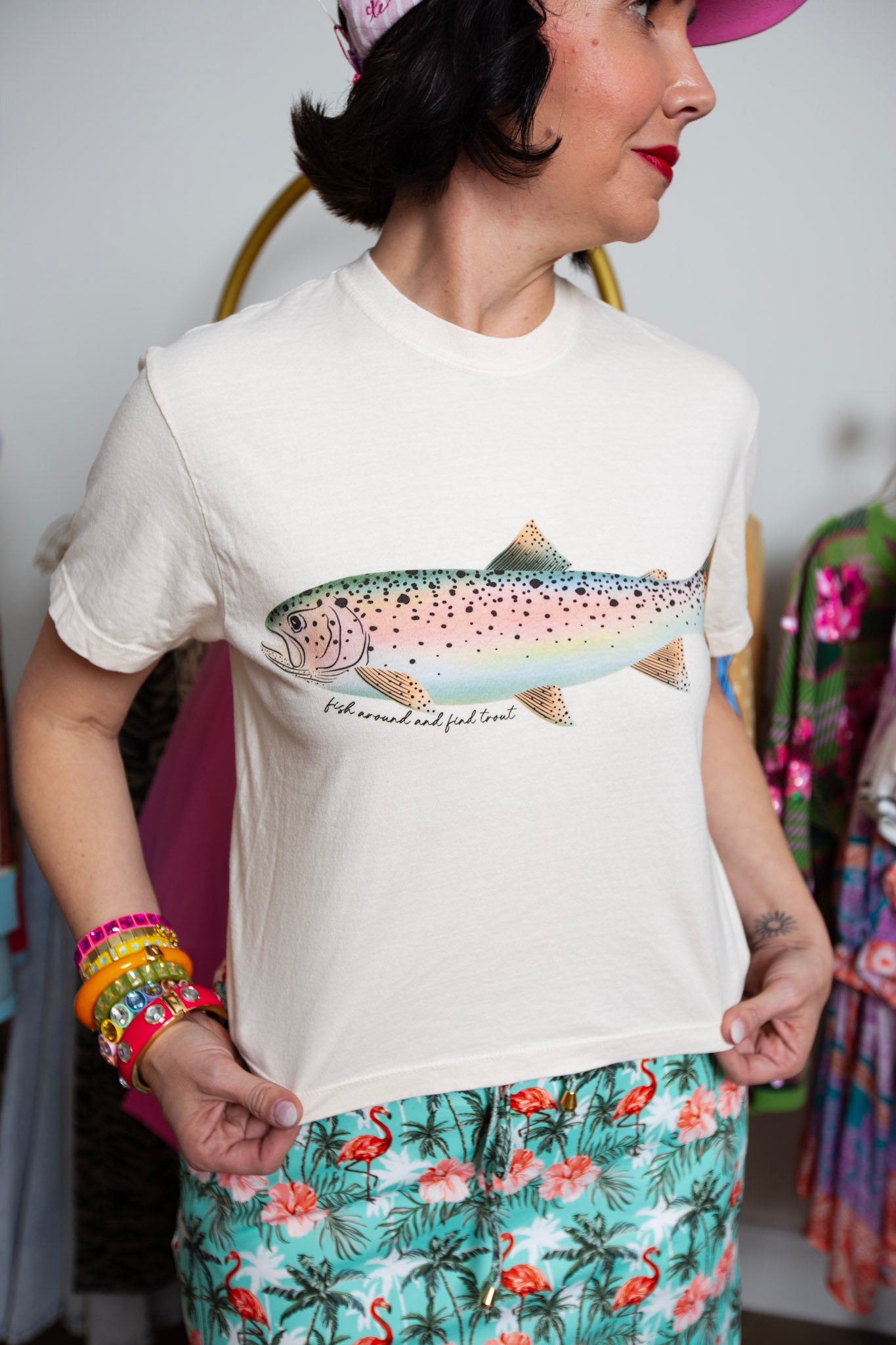 Rainbow Trout Crop Tee