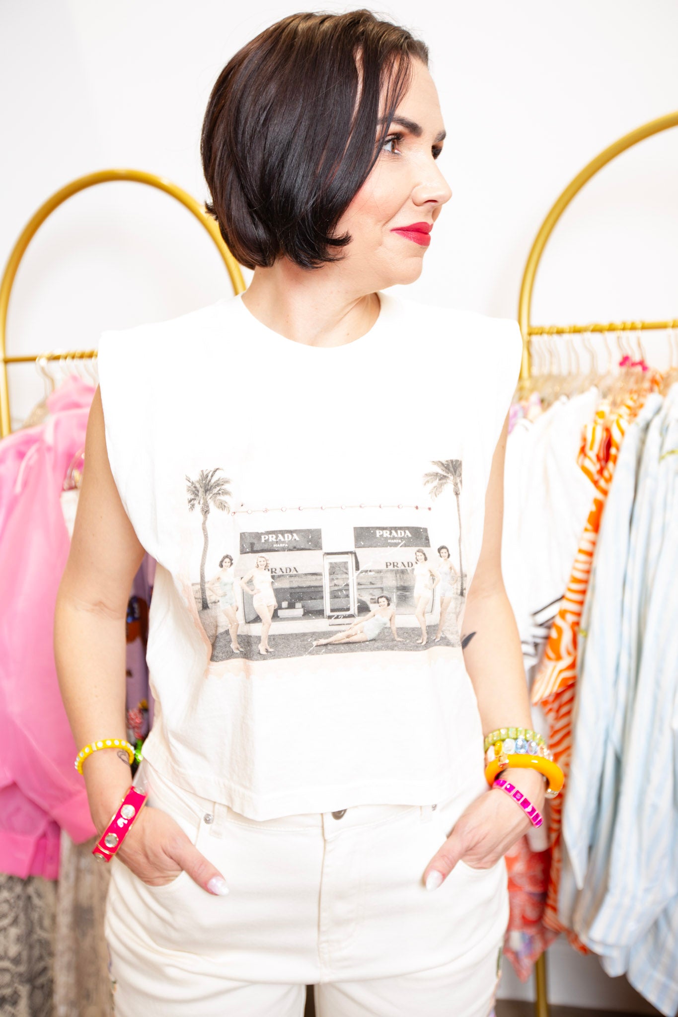 Vacation To Marfa Bling Tee