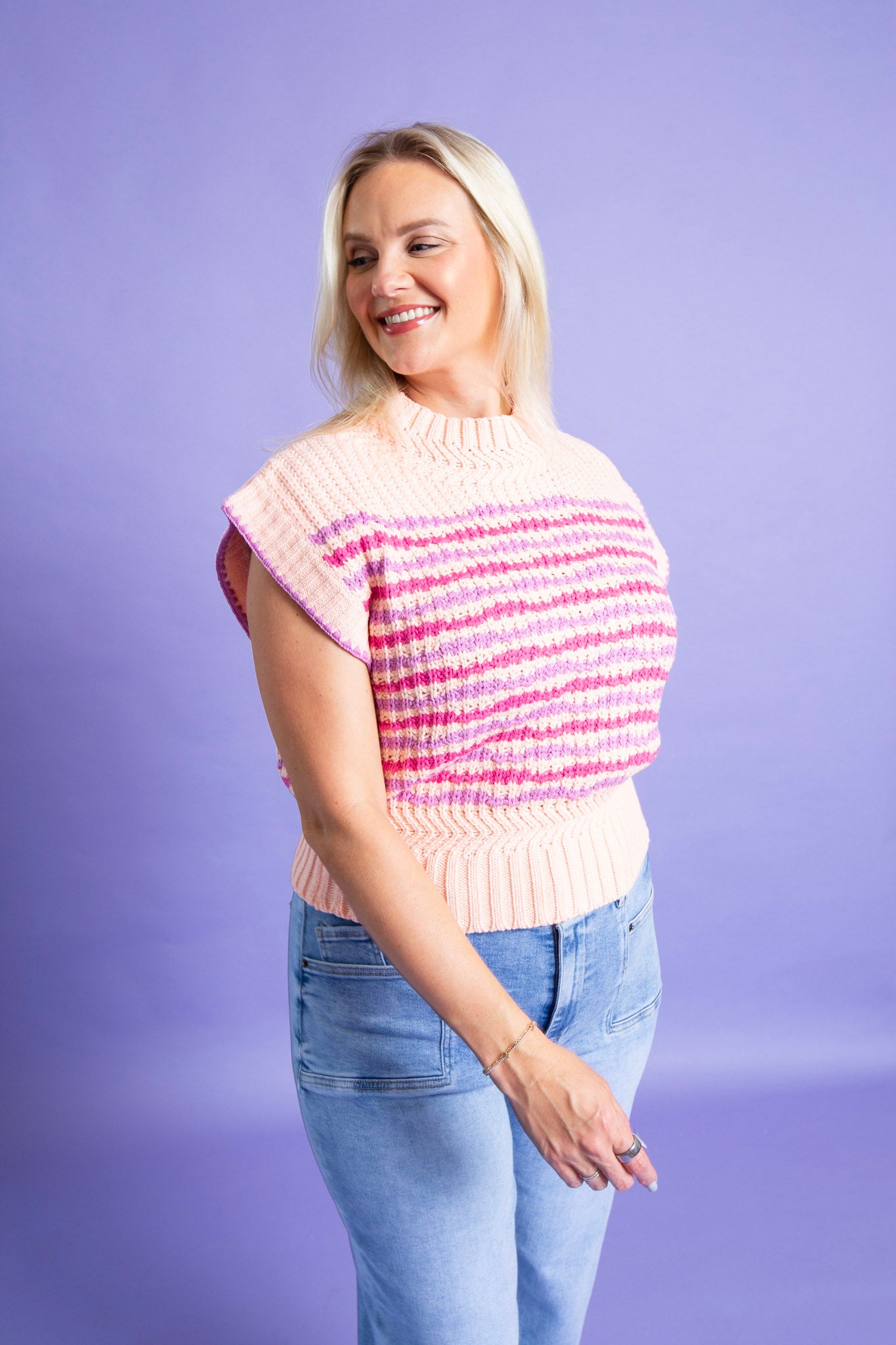 Twisted Stripes Top