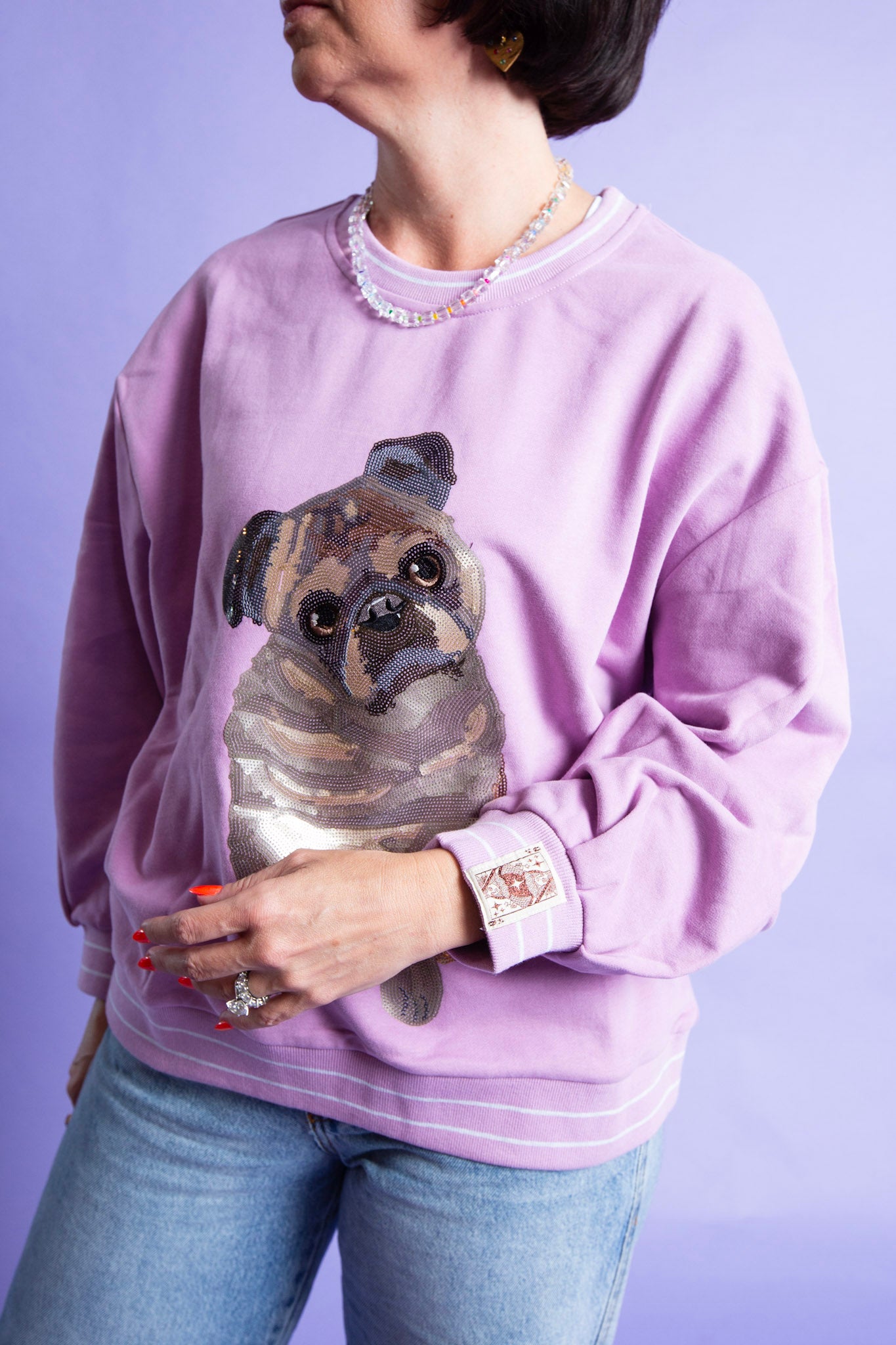 QUEEN OF SPARKLES | Pug Sweatshirt