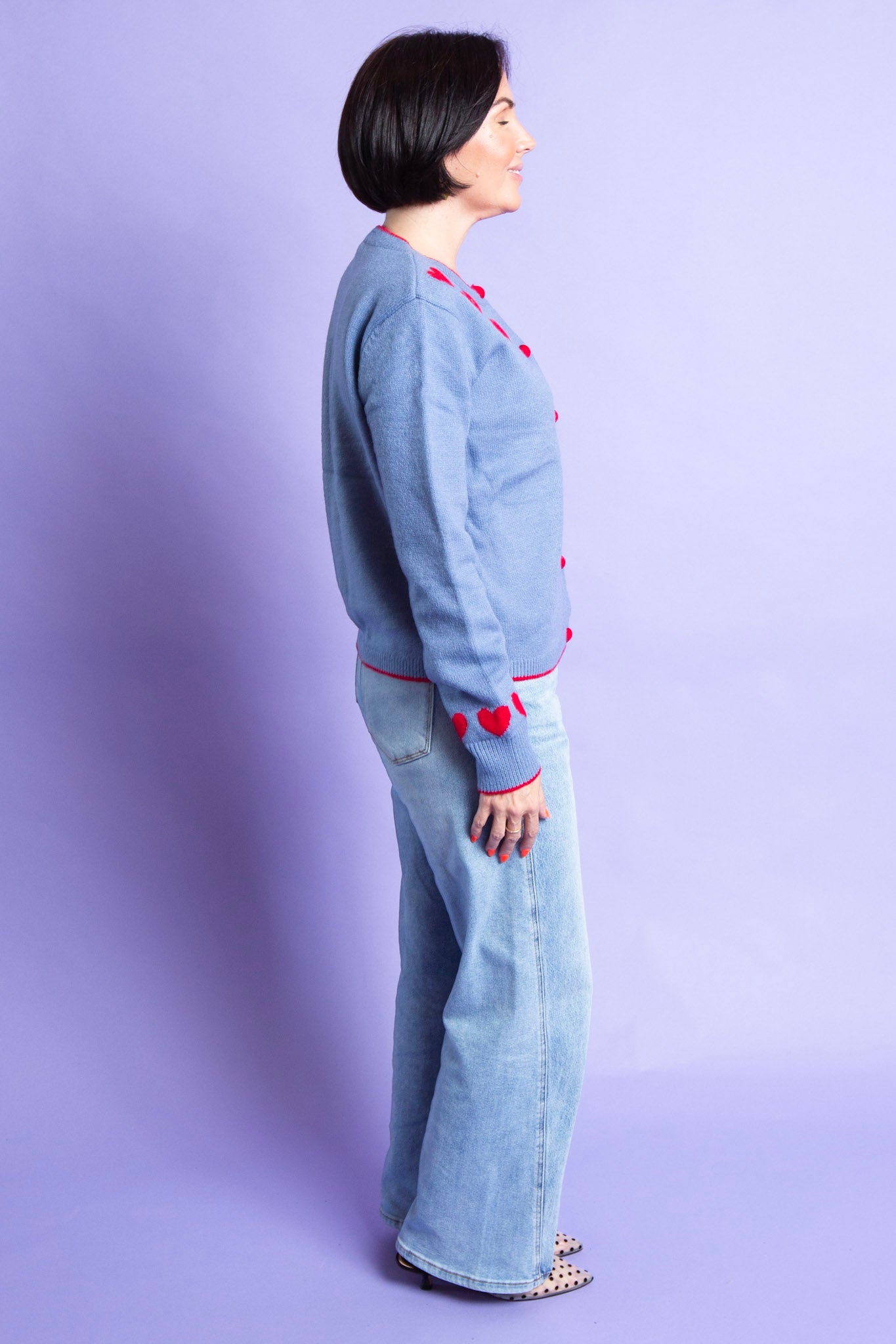 Sweetheart Cardigan Blue