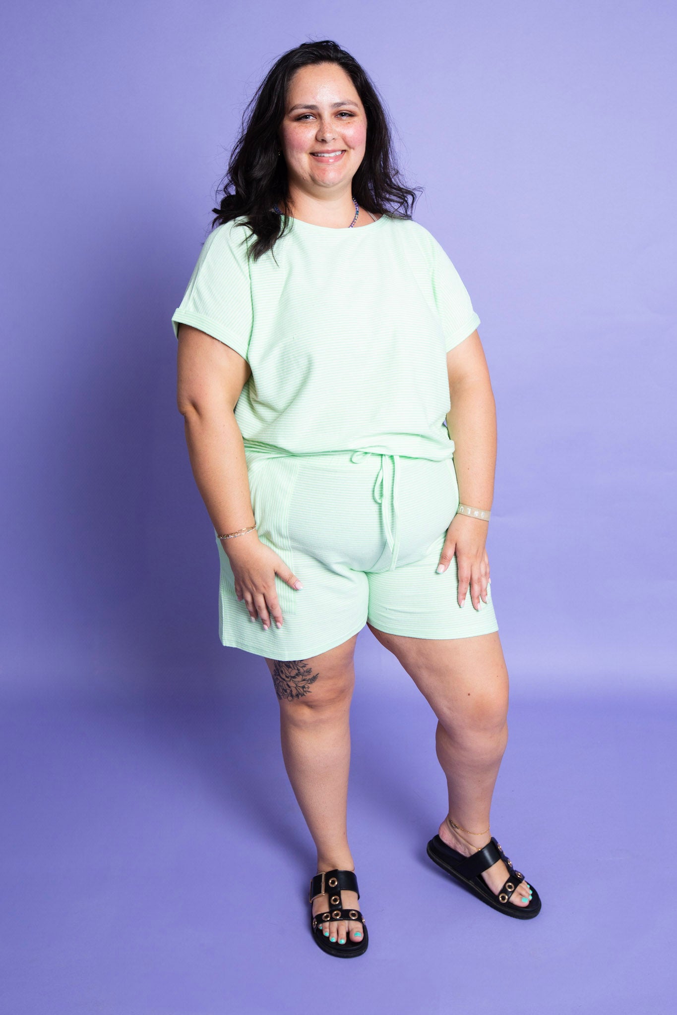 Kiwi Striped Set | Reg & Plus