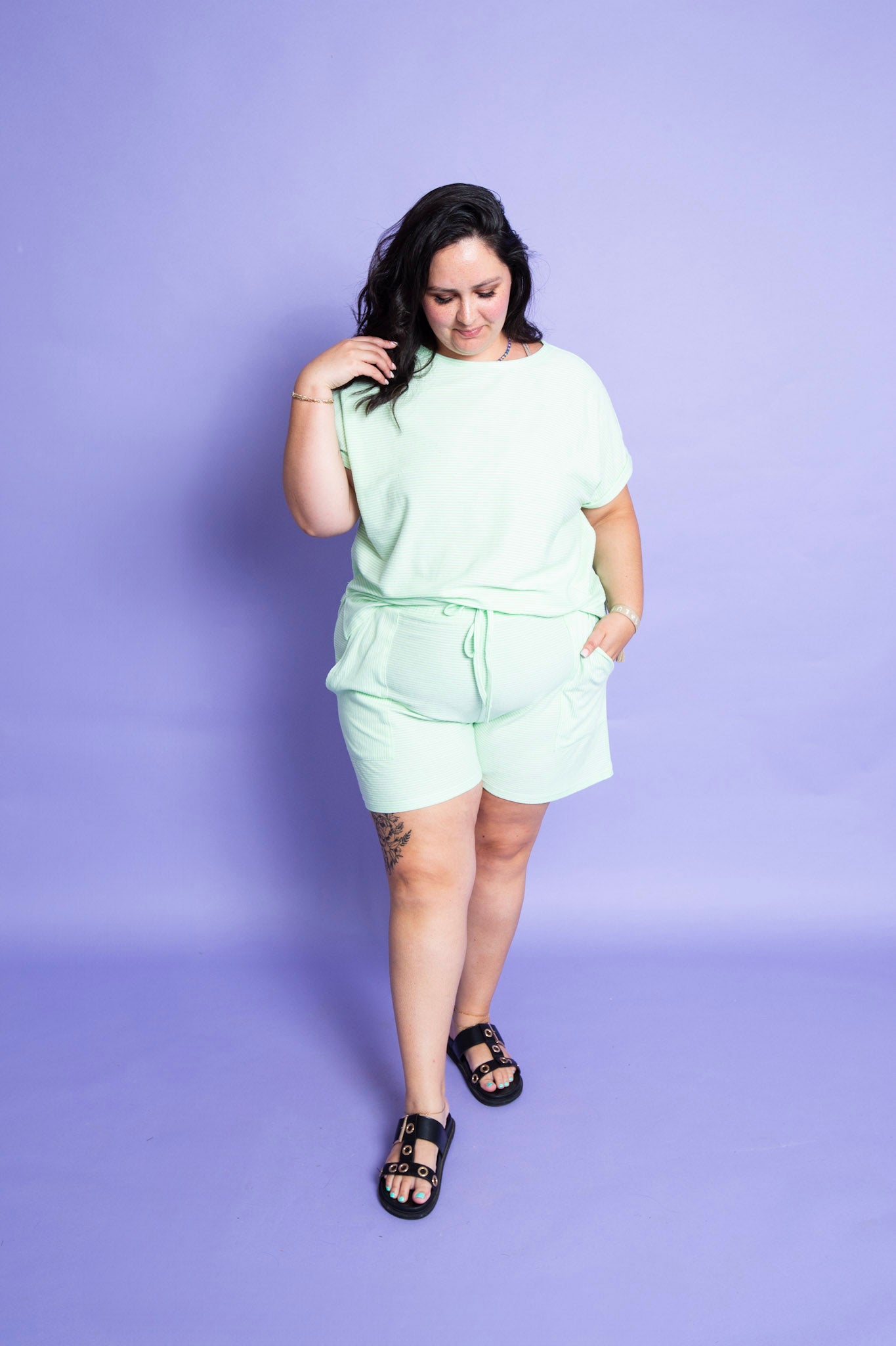 Kiwi Striped Set | Reg & Plus