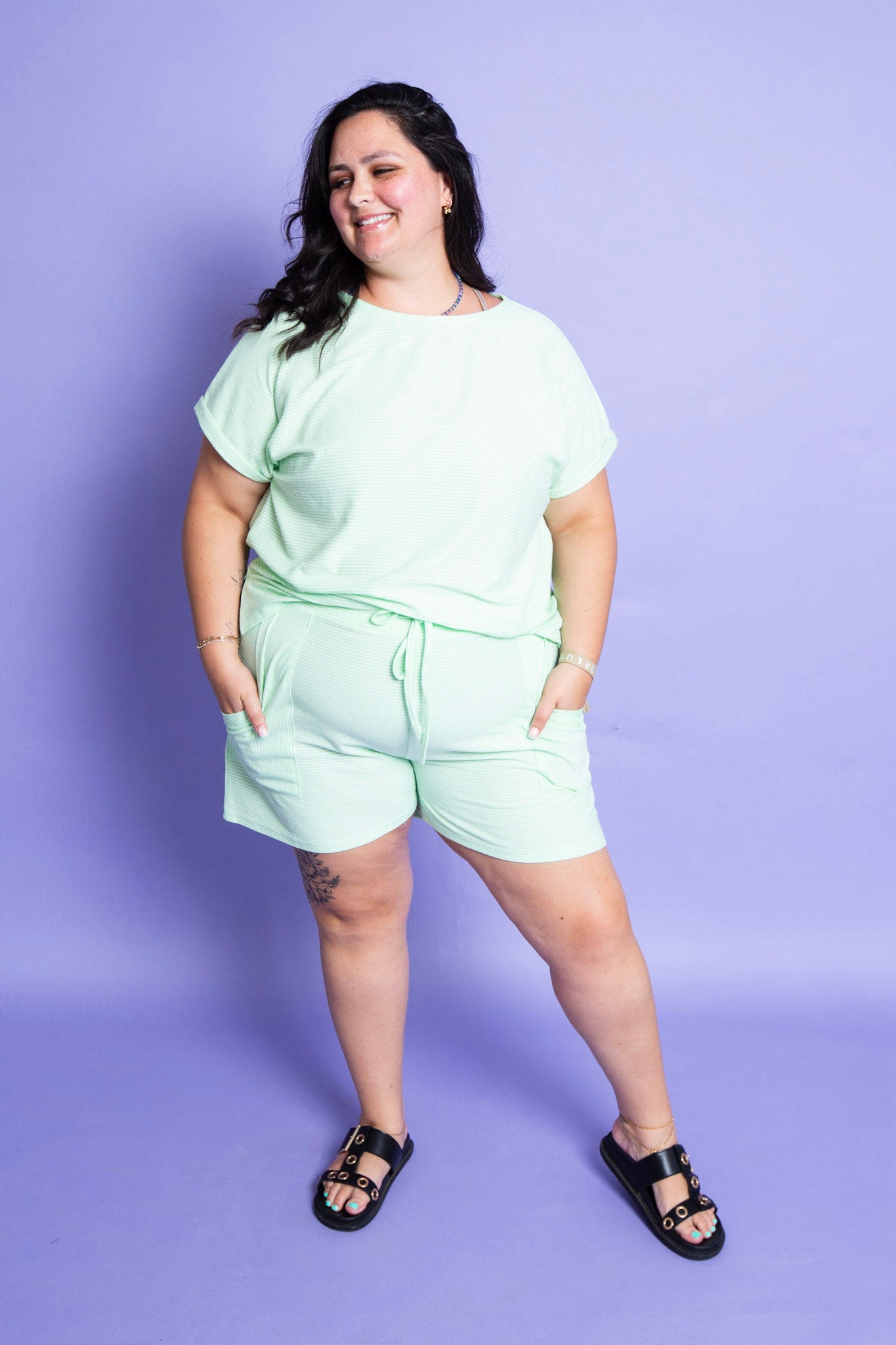 Kiwi Striped Set | Reg & Plus