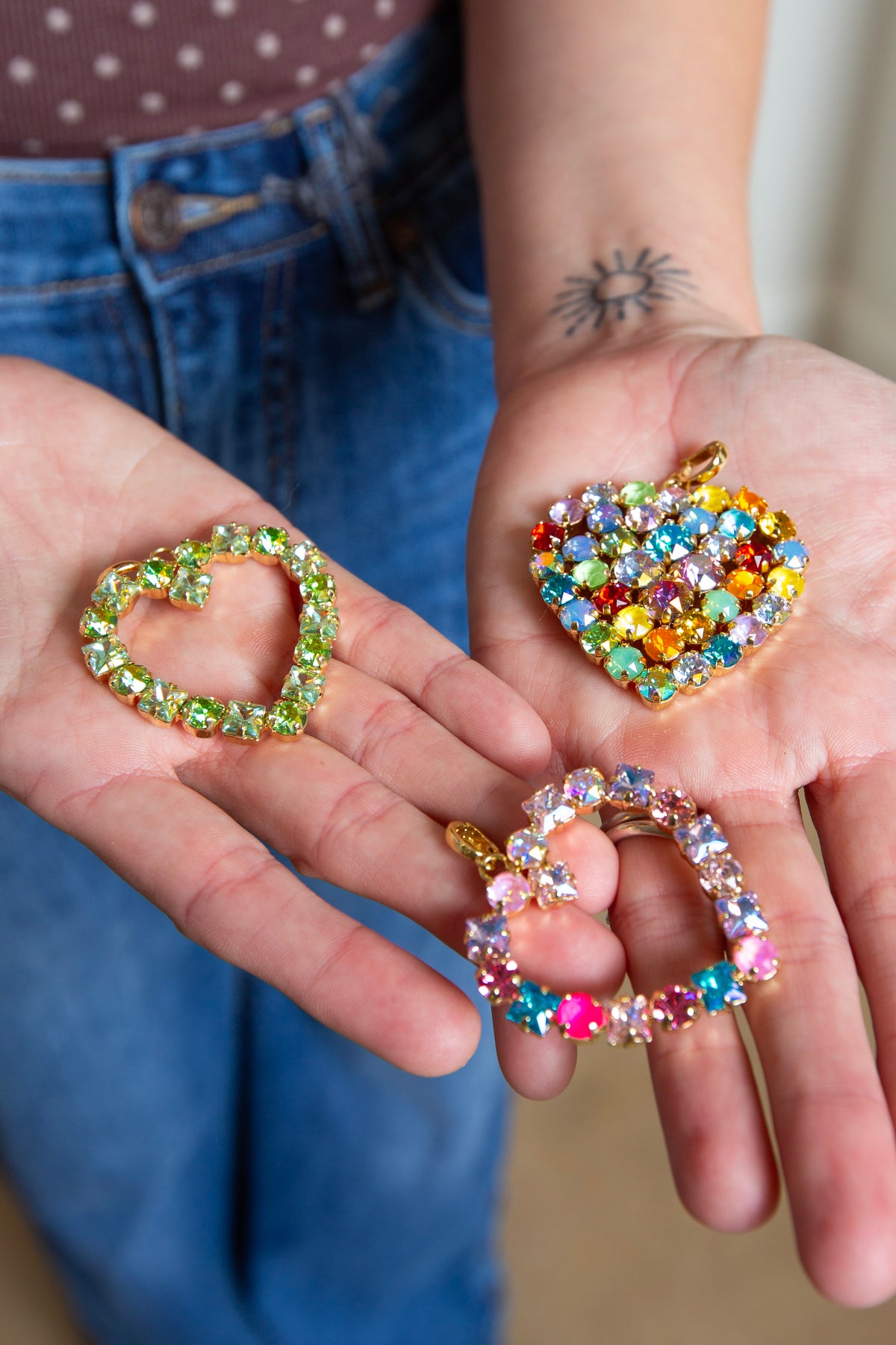 Open Heart Bling Charm