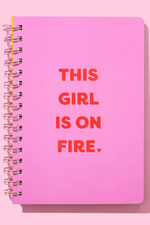 Load image into Gallery viewer, Taylor Elliott | This Girl Is On Fire Notebook

