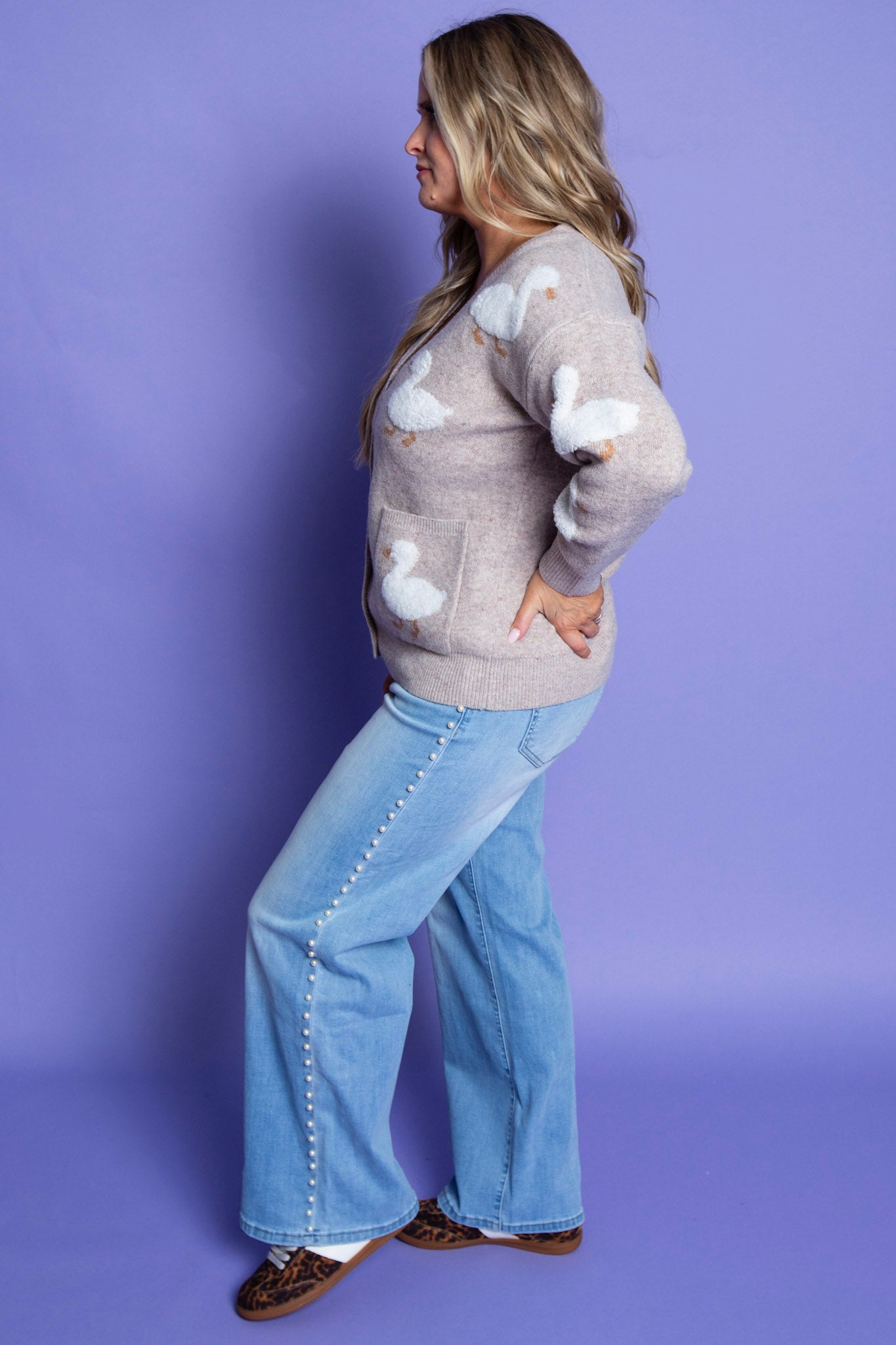 Duck Duck Cardigan | Reg & Plus