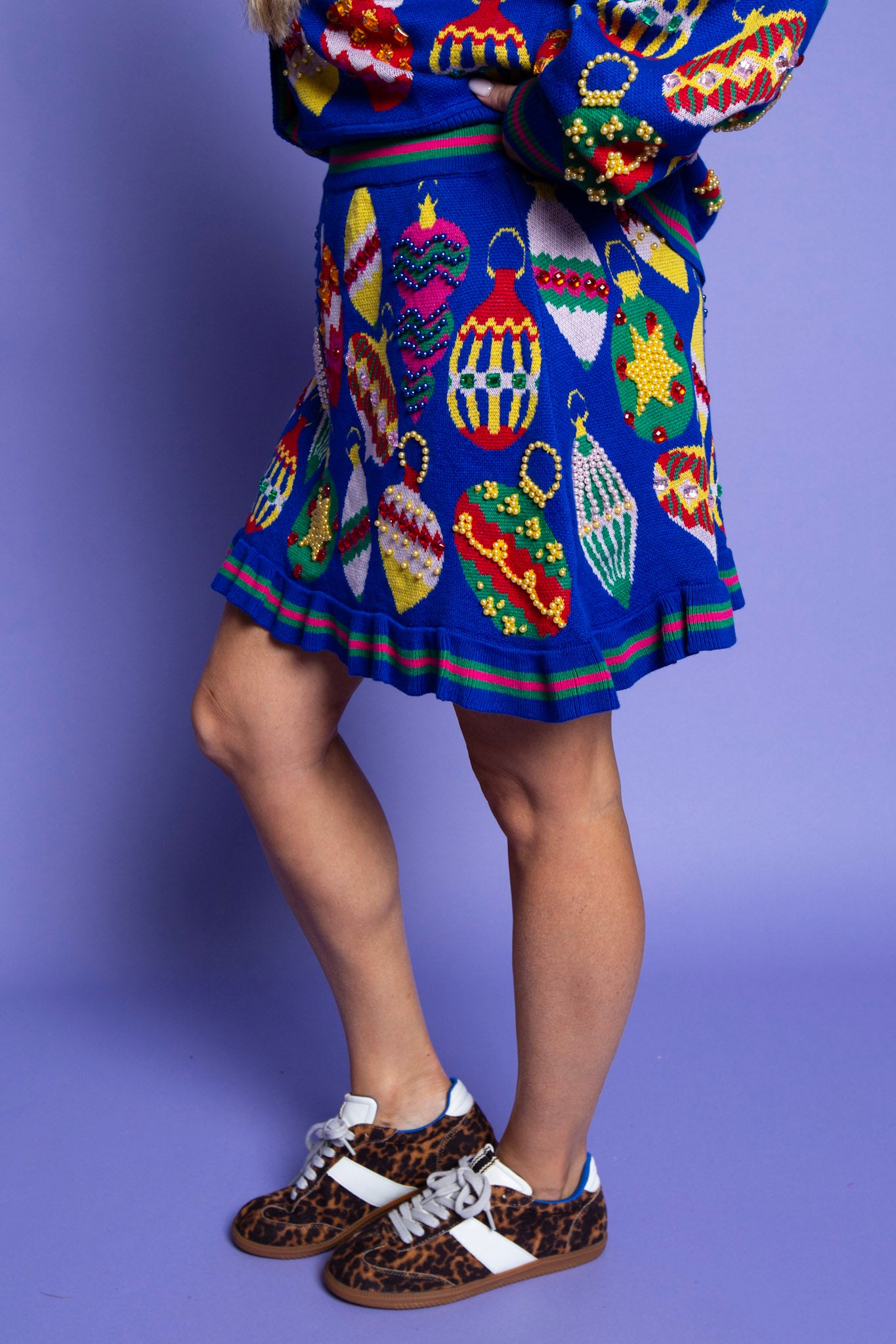 QUEEN OF SPARKLES | Royal Blue Ornament Skirt