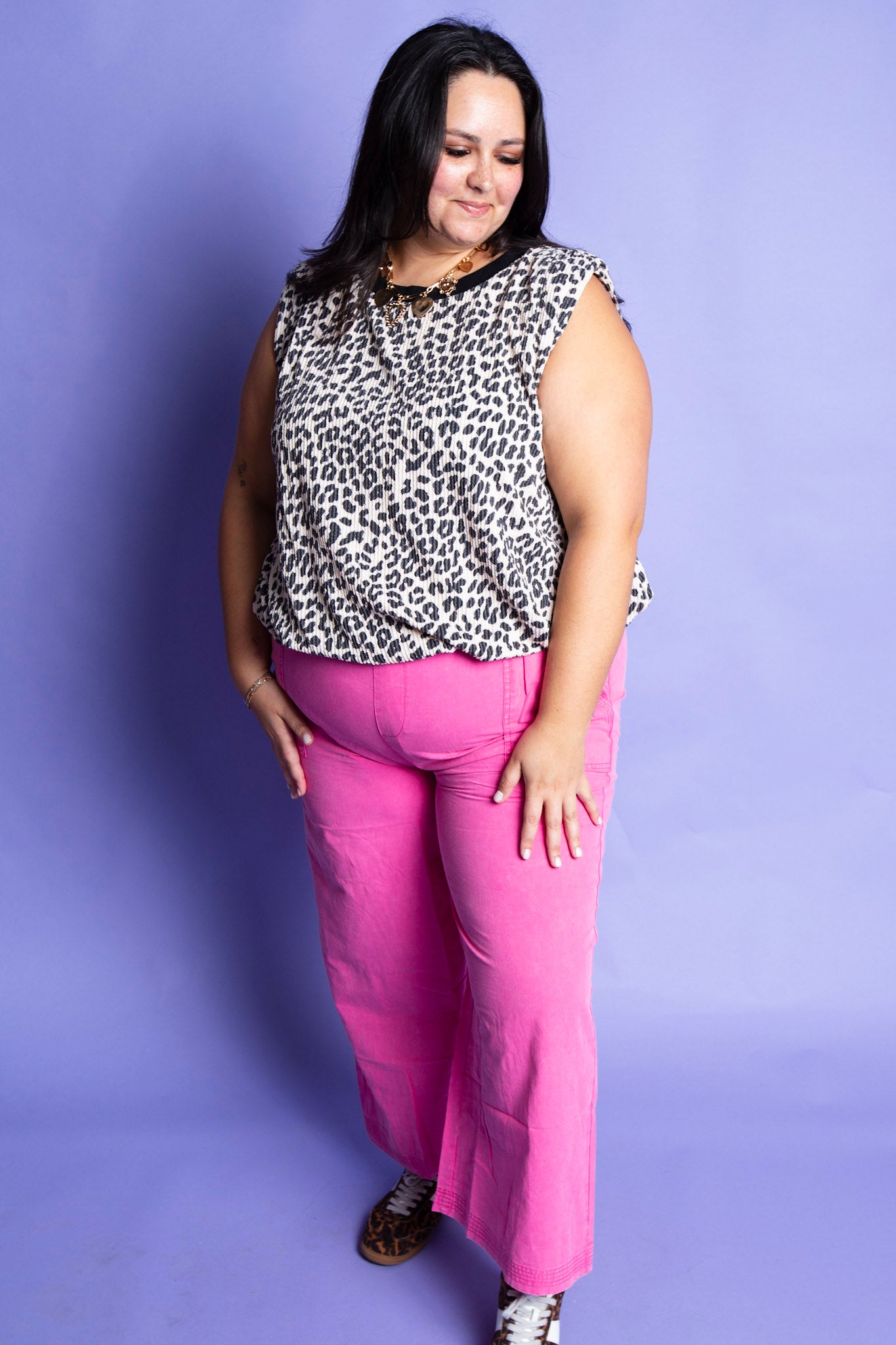 Ivory Leopard Top | Reg & Plus