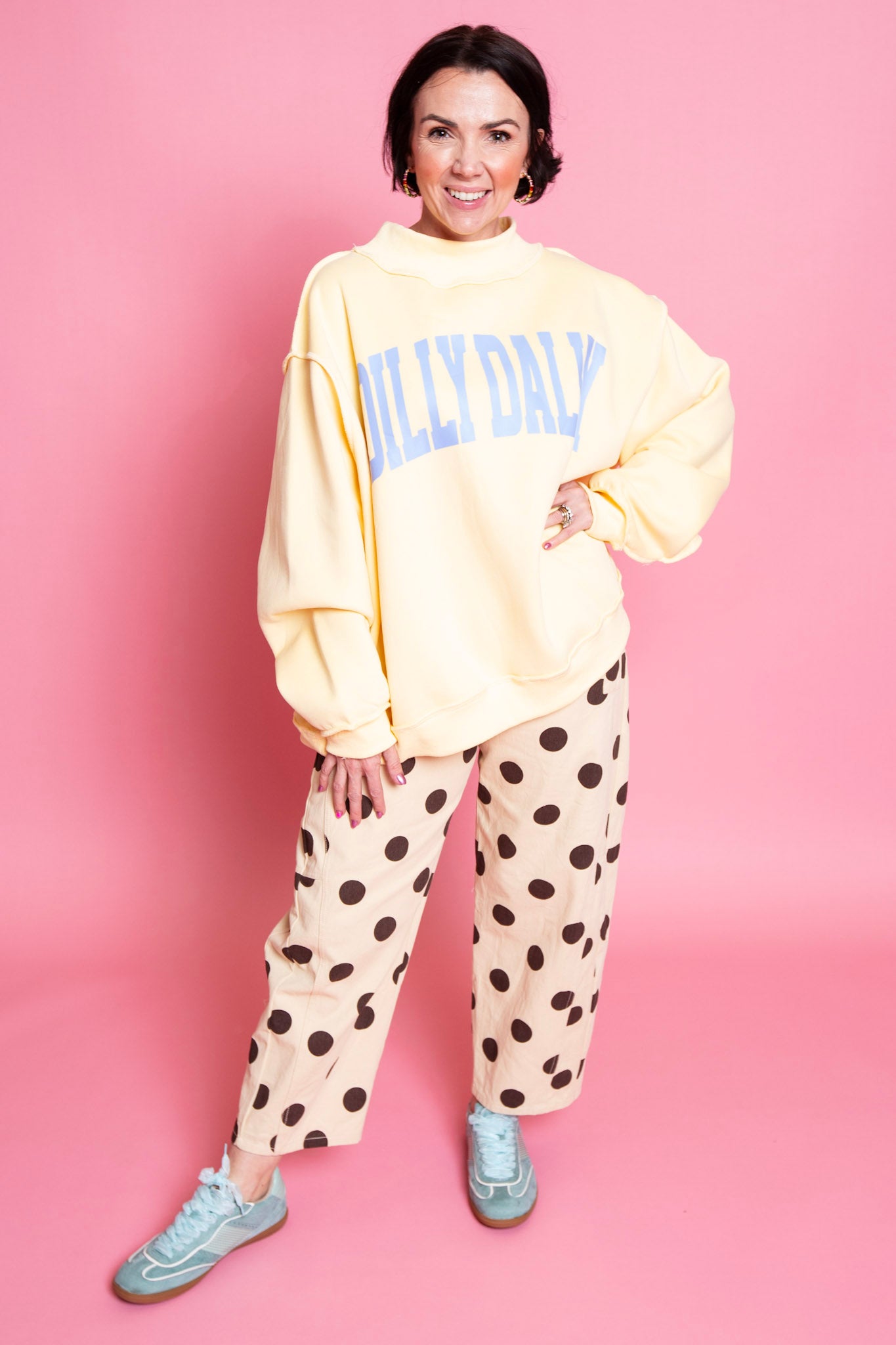 Dilly Dally Mock Neck Sweatshirt