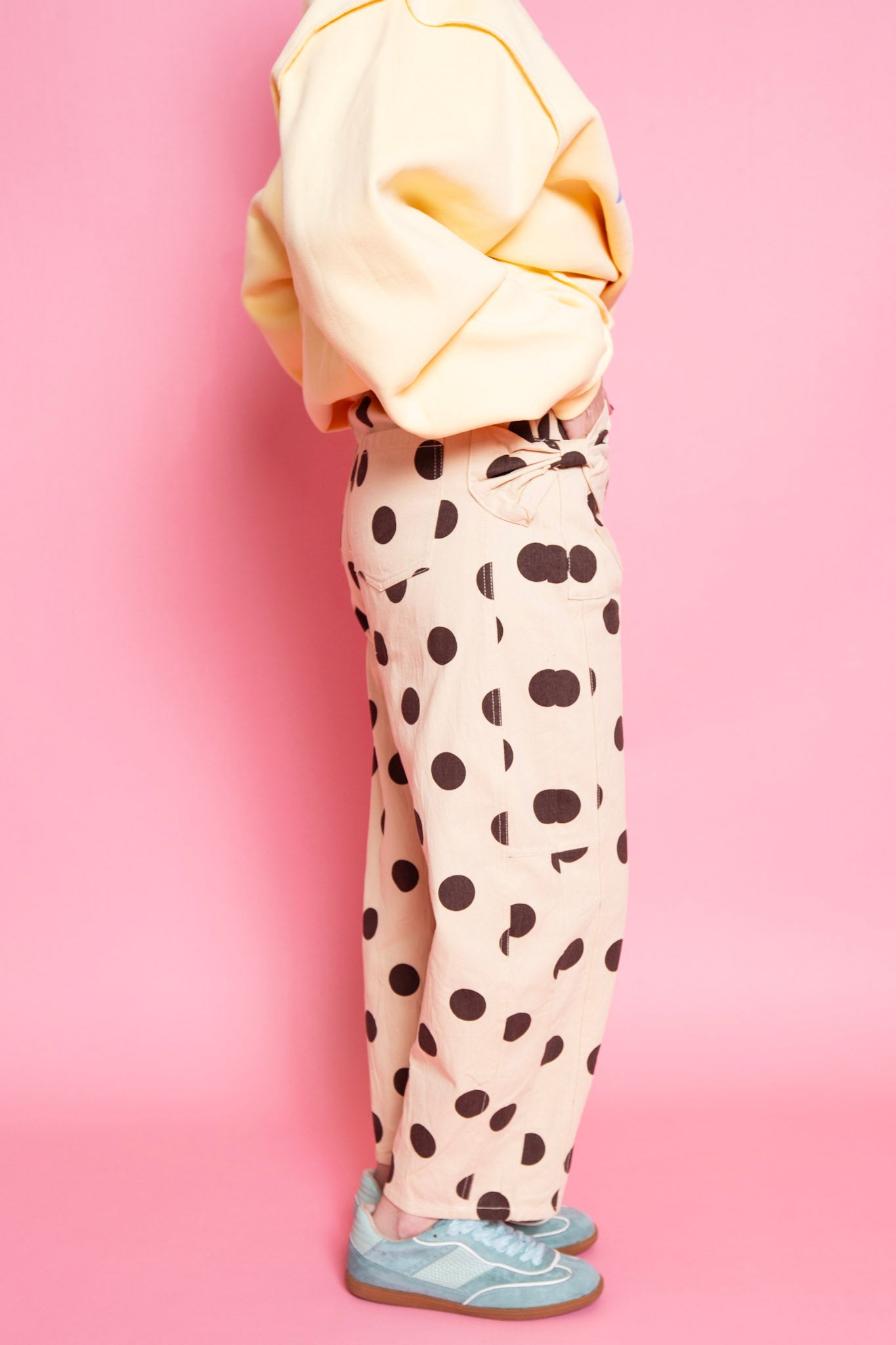 Polka Dot Pants | Taupe | Reg & Plus