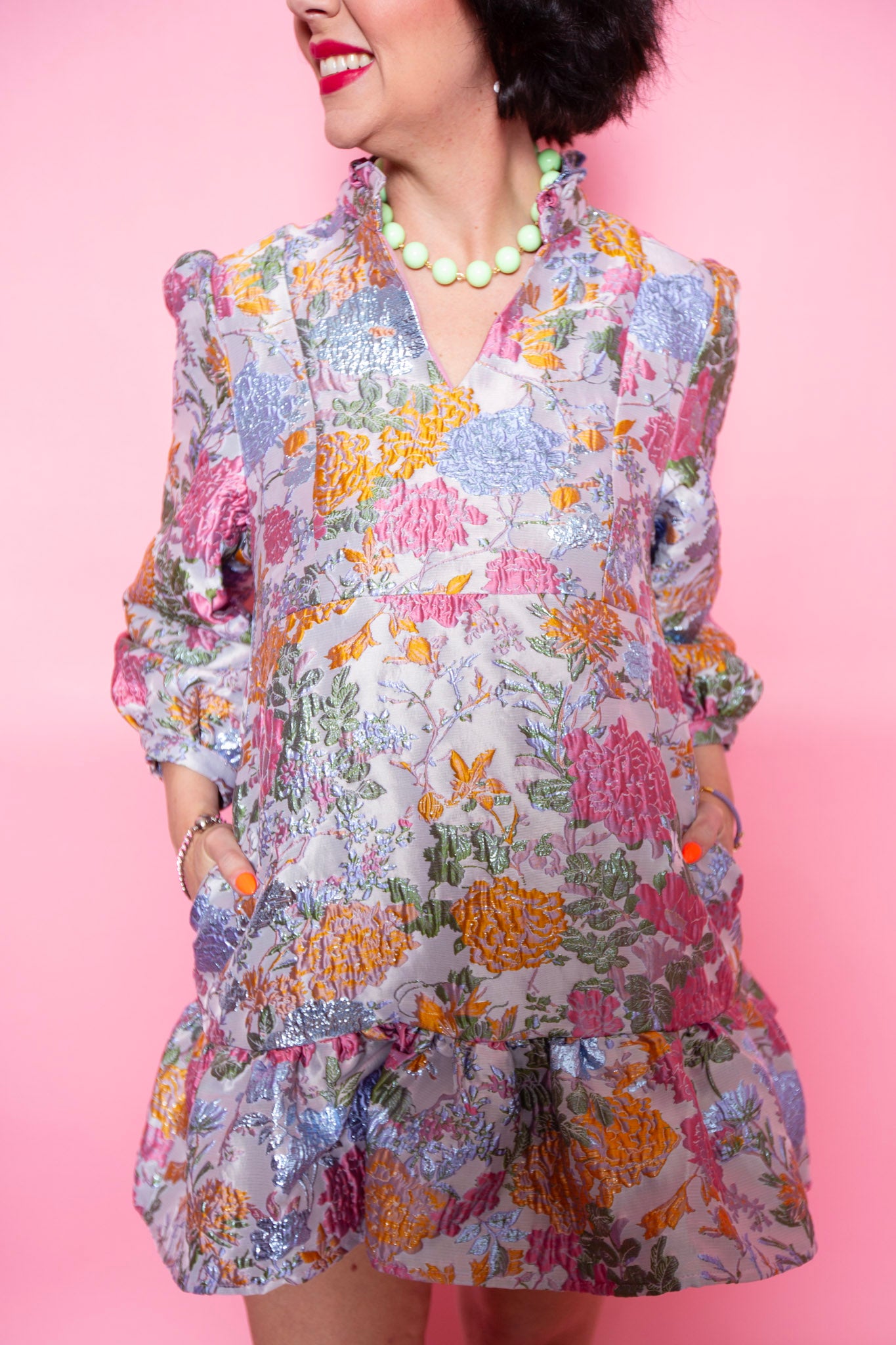Brianna Cannon | Bib Dress - Garden Party
