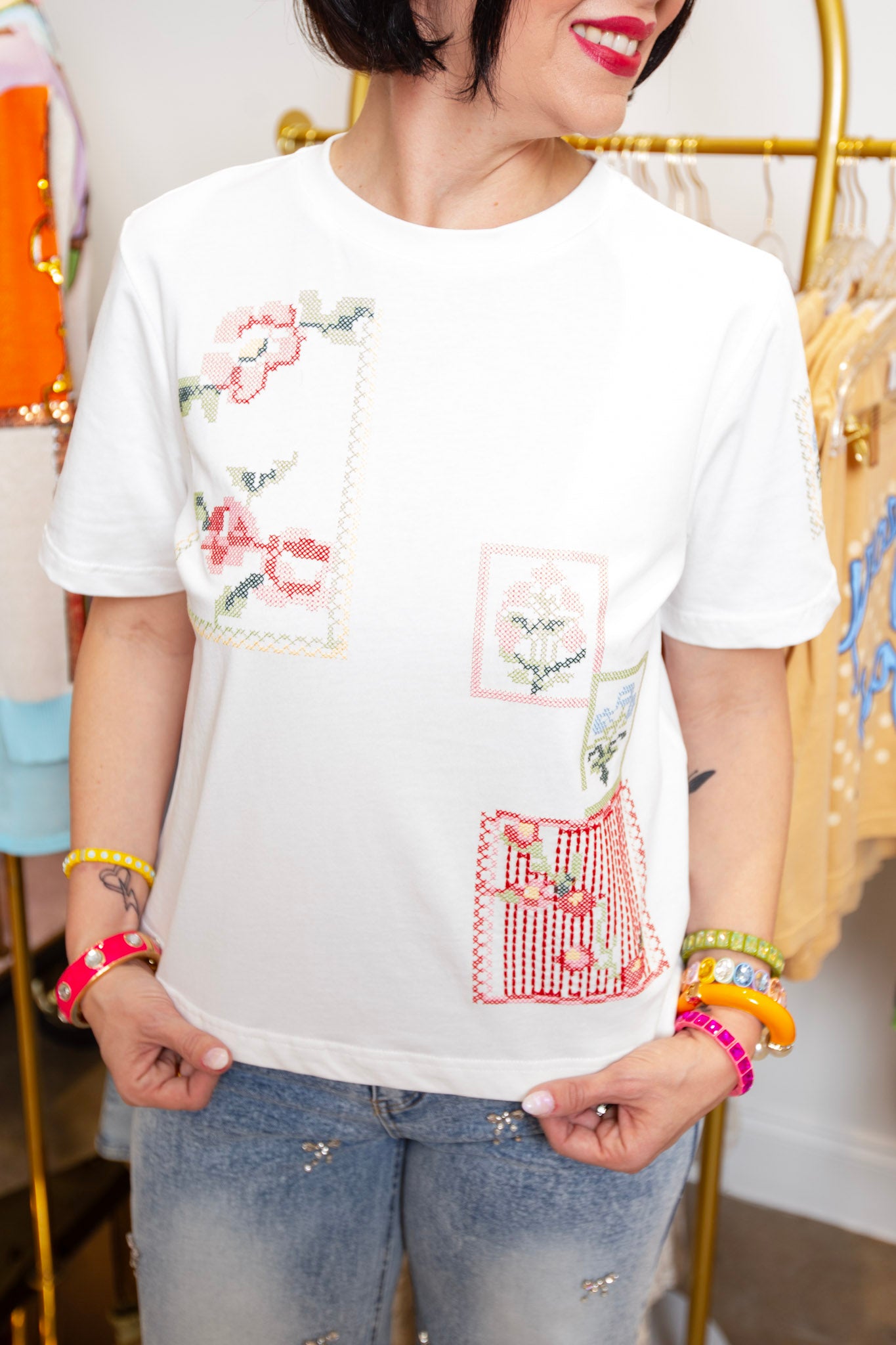 Cutie Pie Embroidered Tee