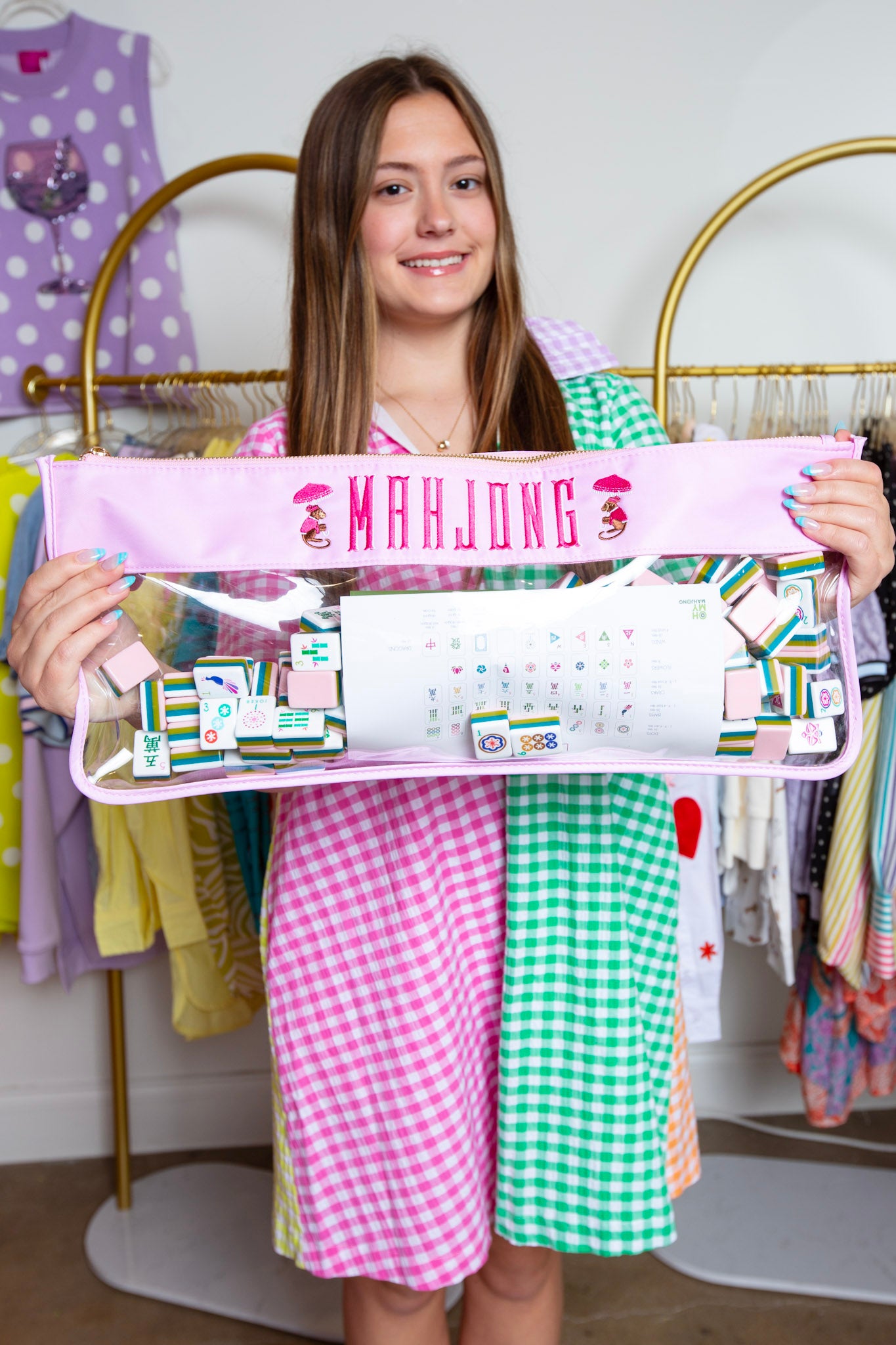 OH MY MAHJONG | Cotton Candy Monkey Mahjong Bag