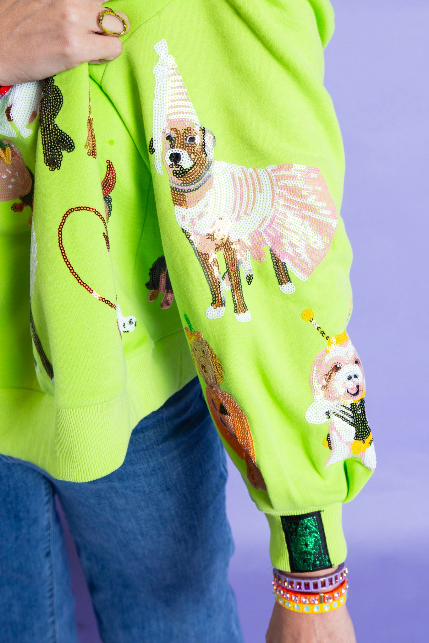 Queen of Sparkles | Halloween Dogs Sweatshirt
