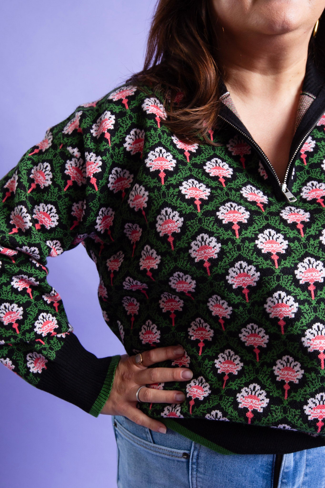 Midnight Garden Half Zip