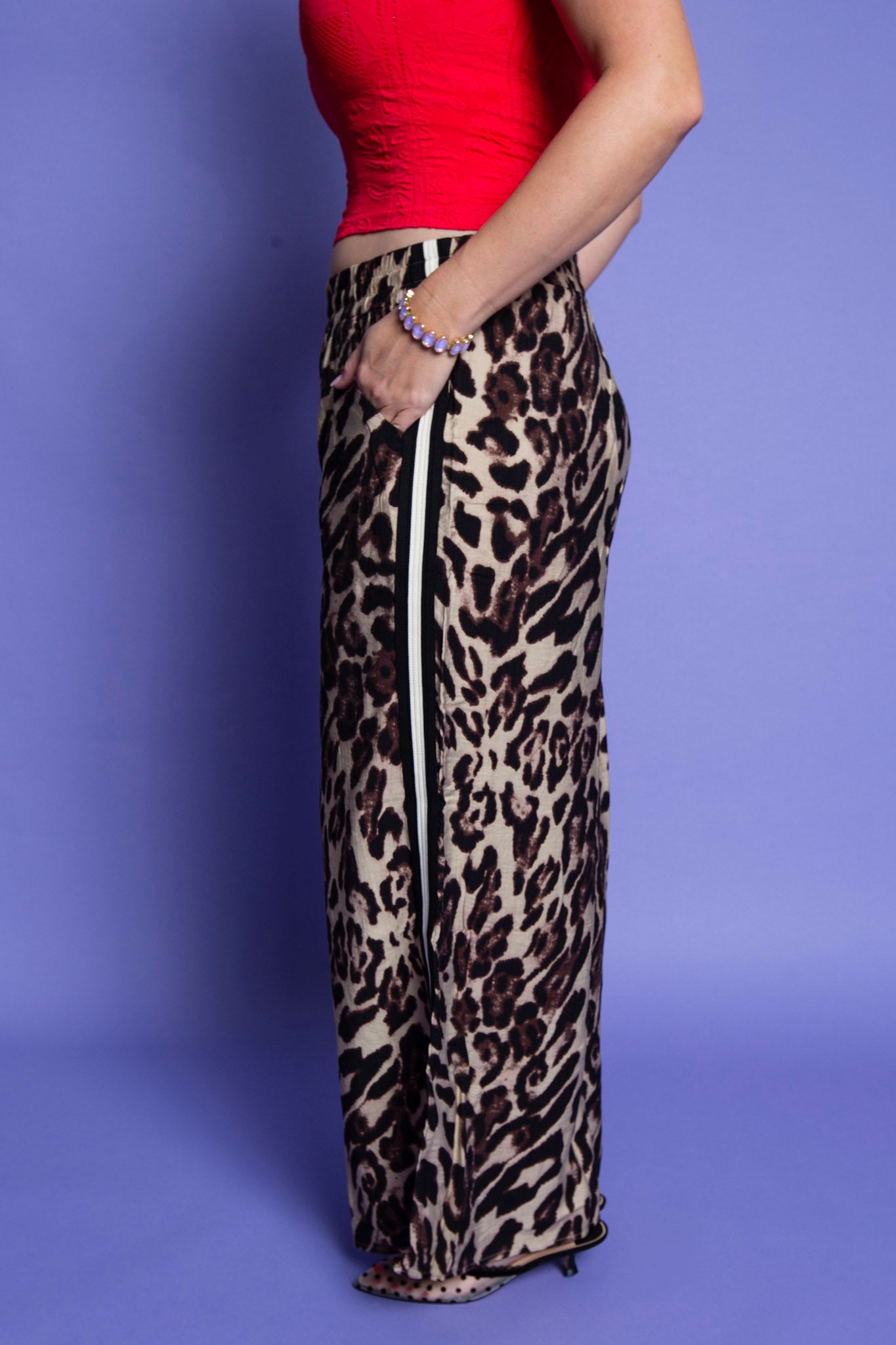 Leopard Wide Leg Pants
