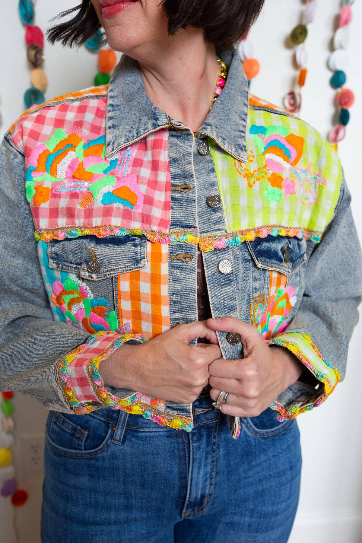 Neon Embroidered Emma Jean Jacket