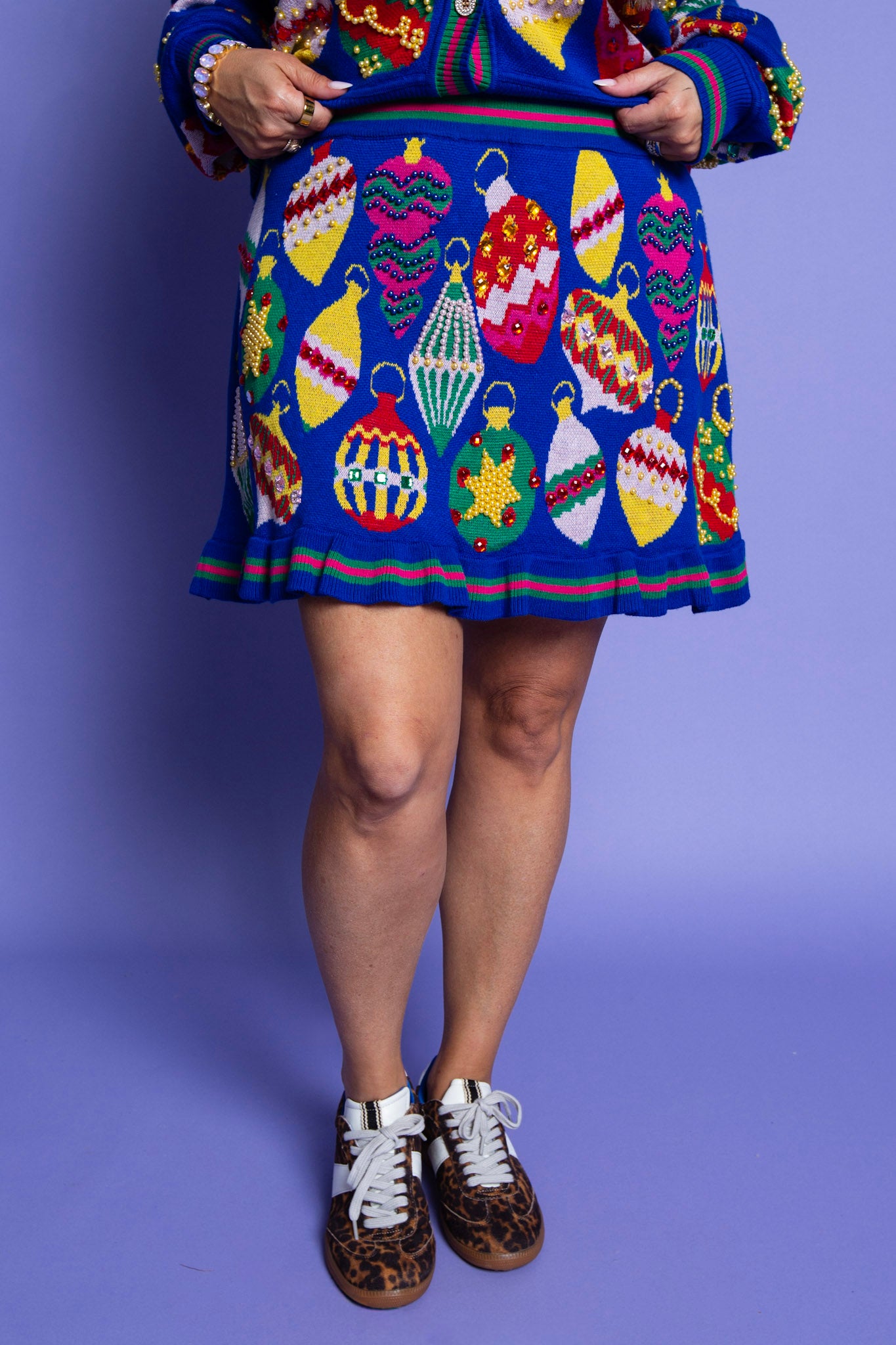 QUEEN OF SPARKLES | Royal Blue Ornament Skirt