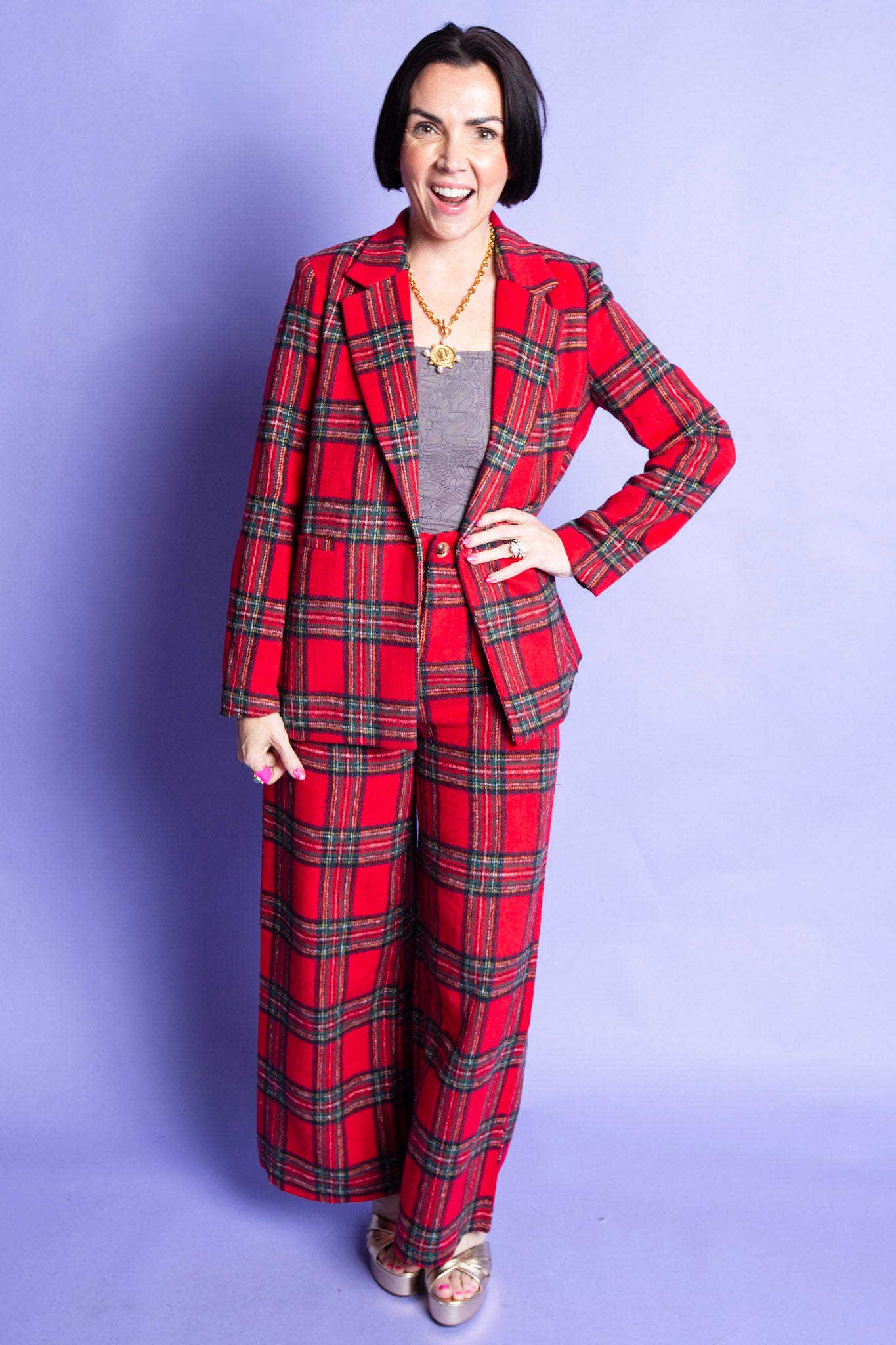 Holly Plaid Blazer