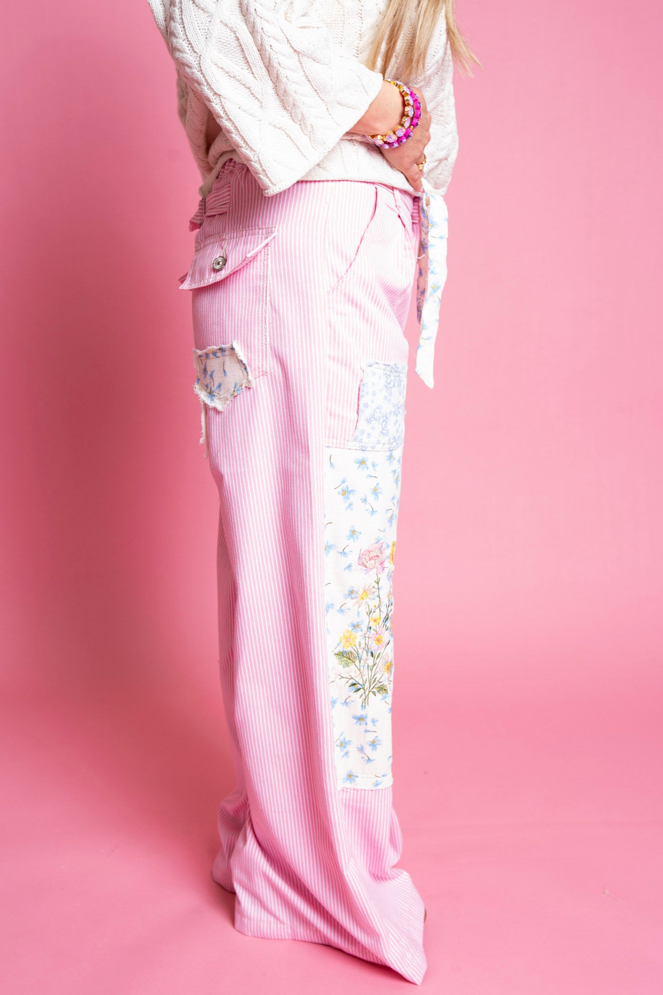 The Pink Picnic Patchwork Pants