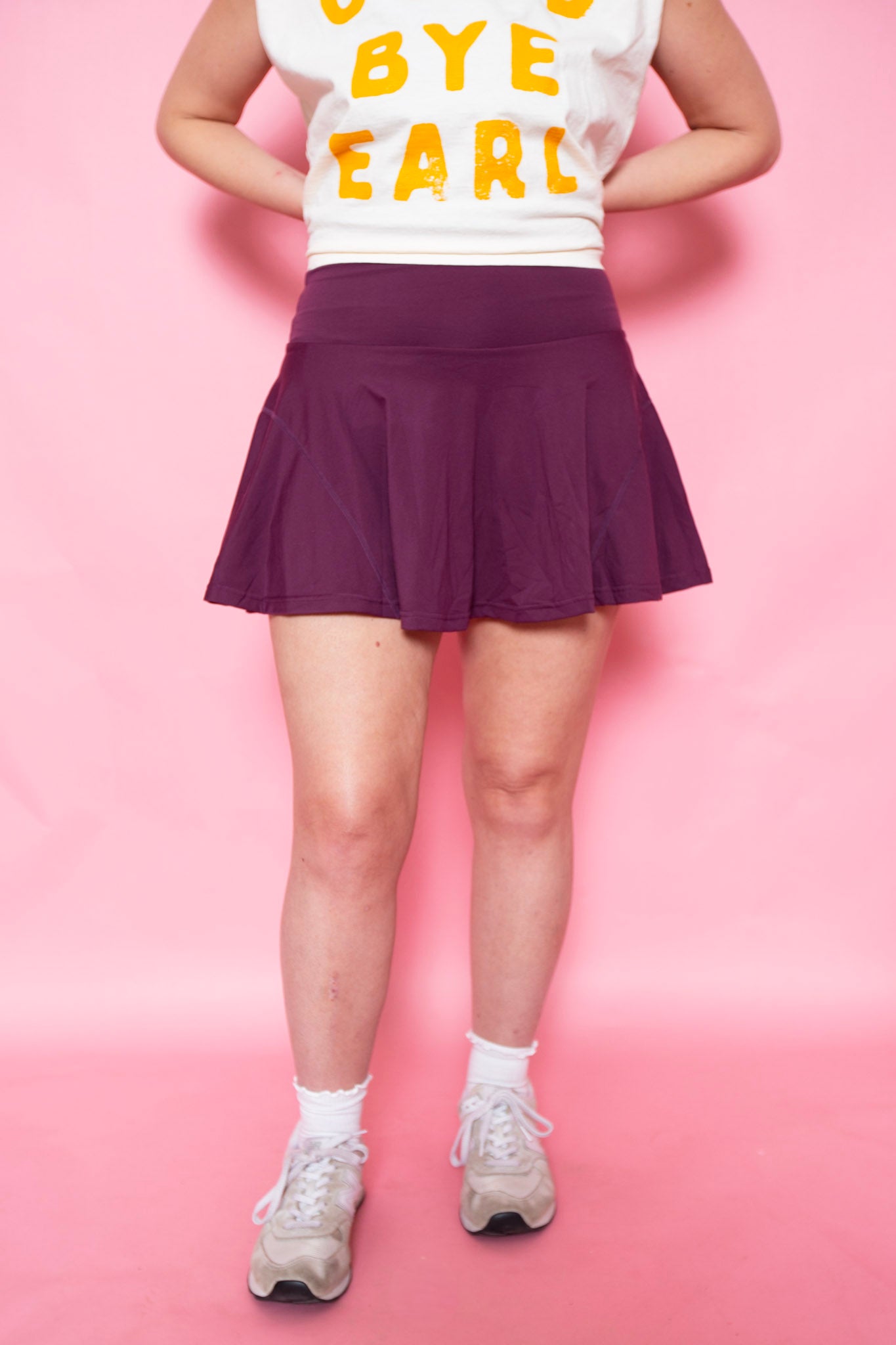 POPFLEX | Twirl Skort Plum