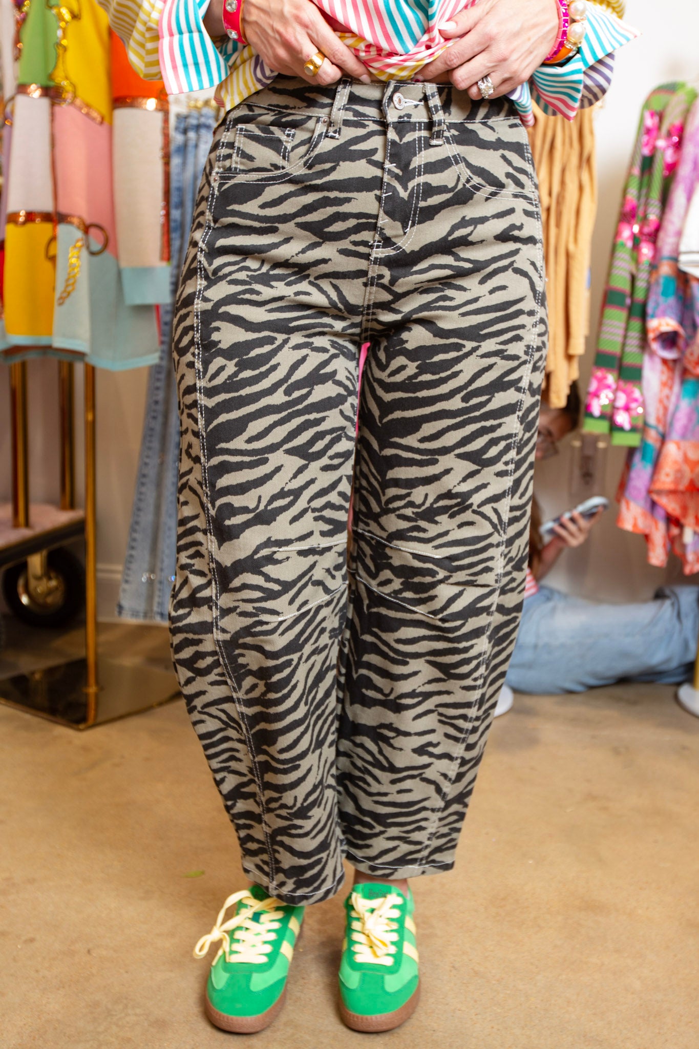 Zanny Zebra barrel Jean