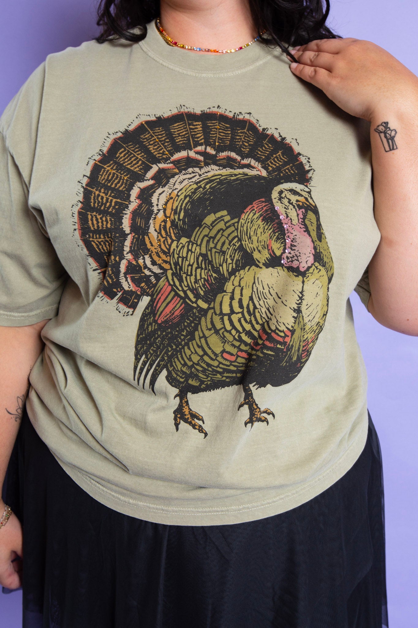 Jeweled Turkey Tee