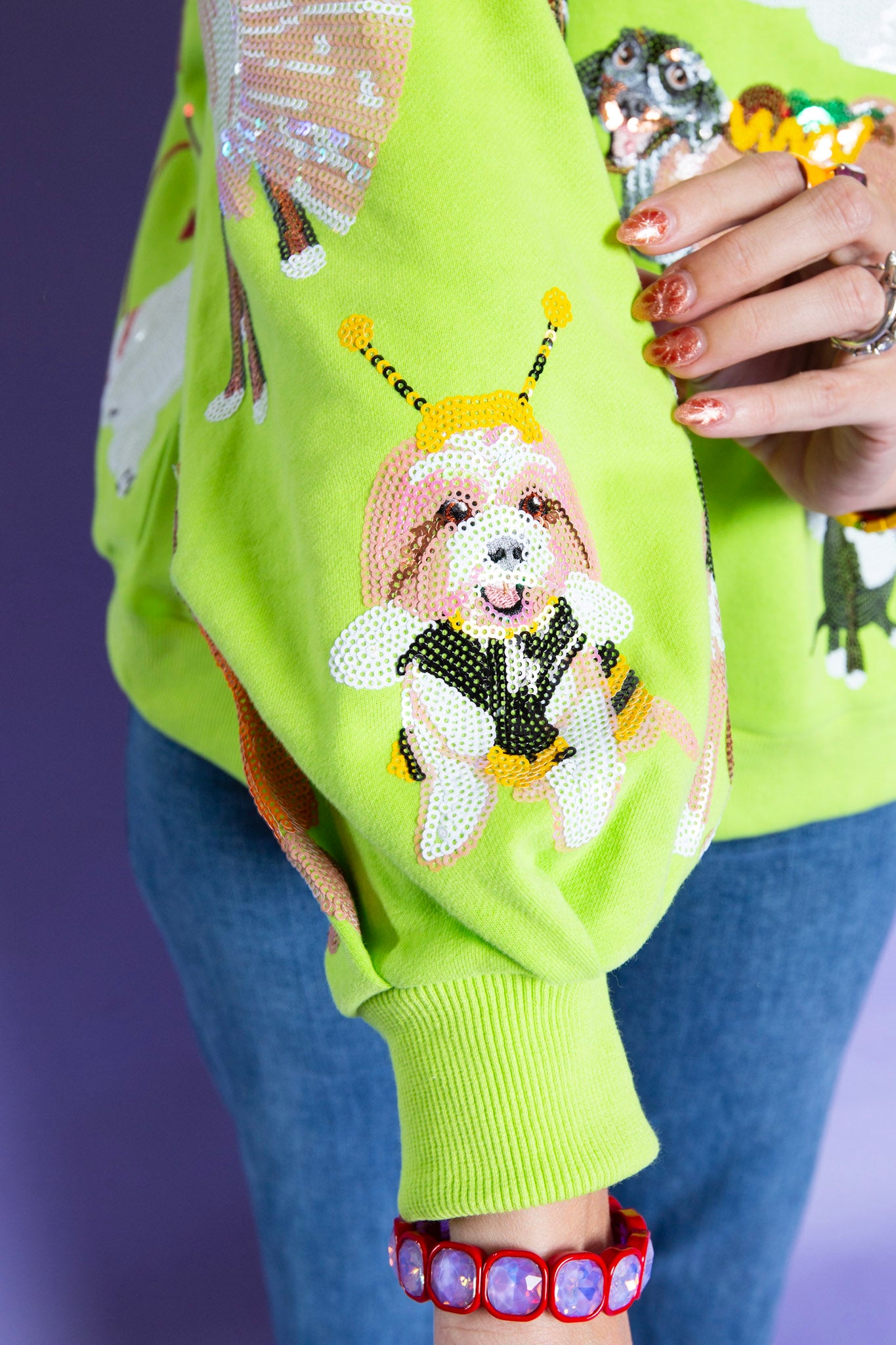 Queen of Sparkles | Halloween Dogs Sweatshirt