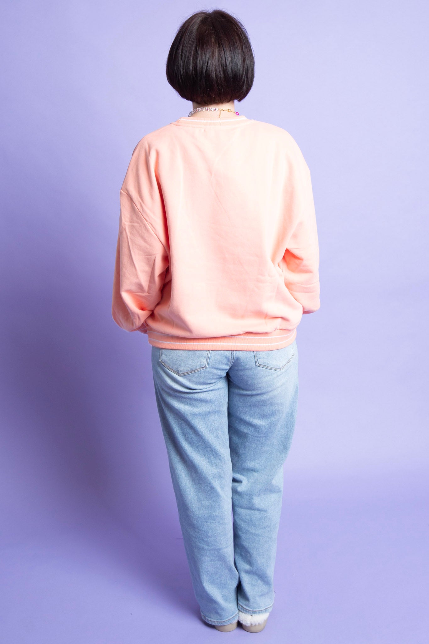 Queen of Sparkles | Peach Doodle Sweatshirt