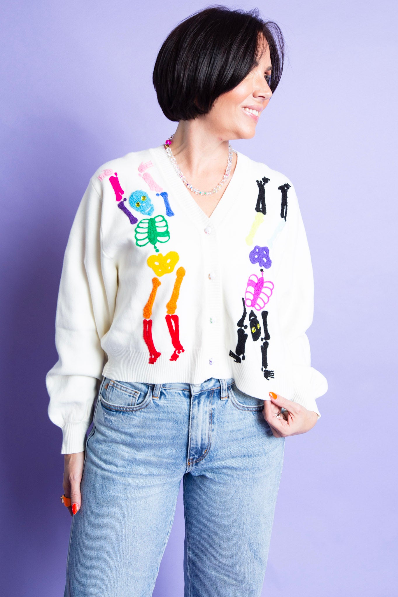 QUEEN OF SPARKLES WOMEN | Rainbow Halloween Skeleton