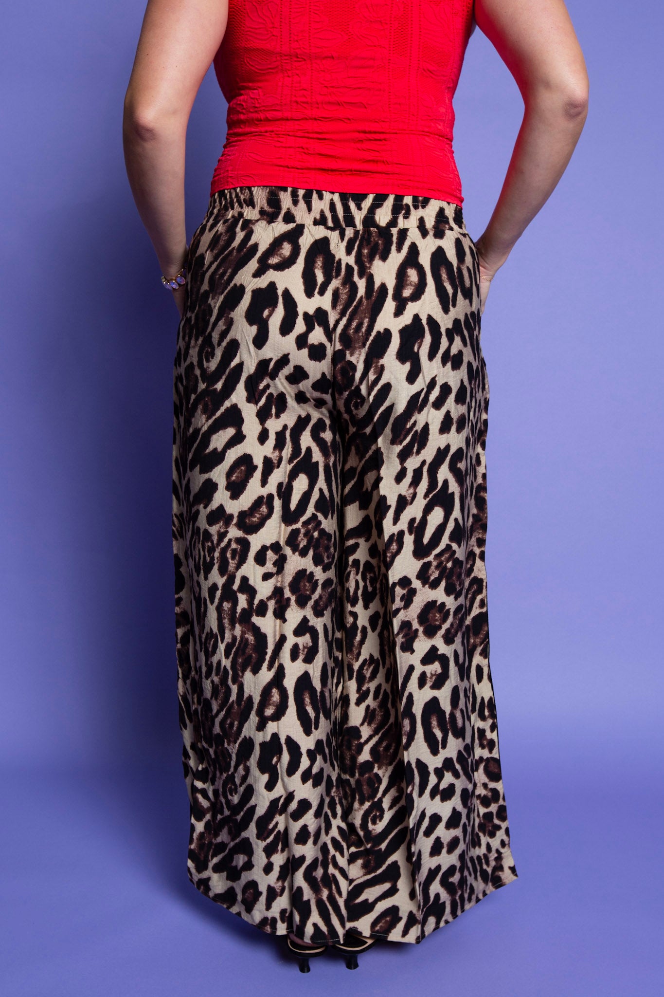 Leopard Wide Leg Pants