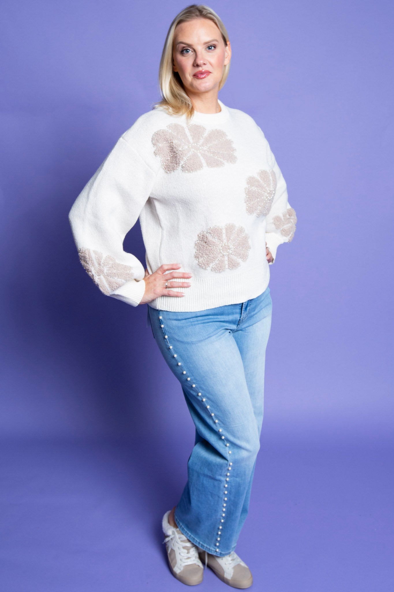 Daisy Taupe Sweater