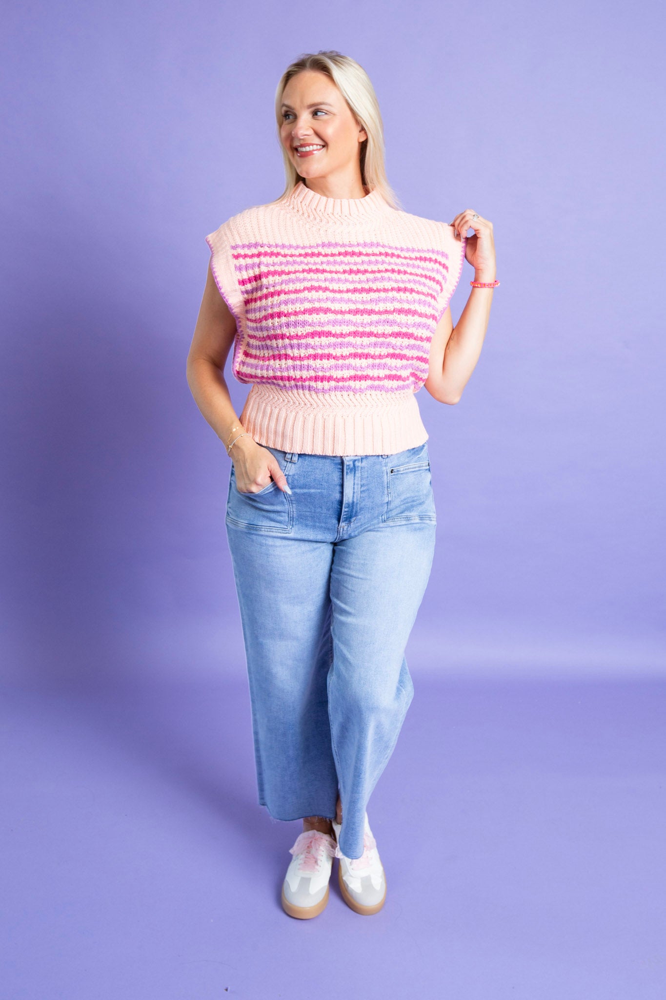 Twisted Stripes Top