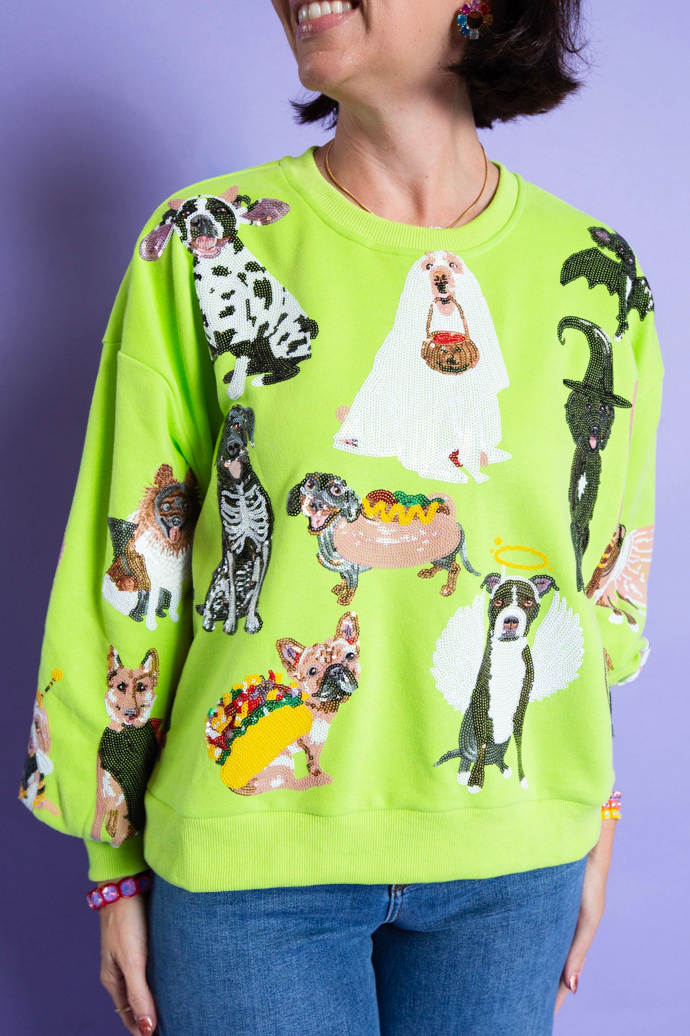 Queen of Sparkles | Halloween Dogs Sweatshirt
