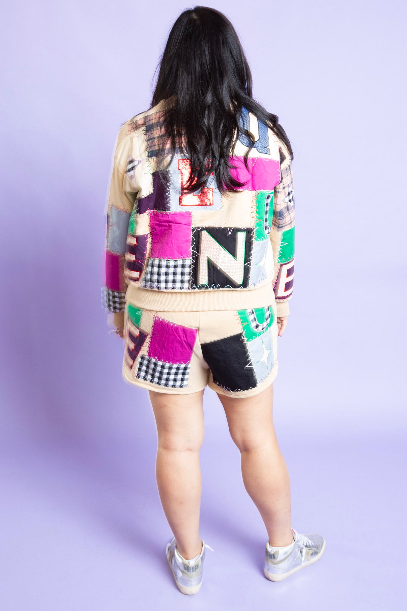 QUEEN OF SPARKLES | Patchwork Sweatshirt