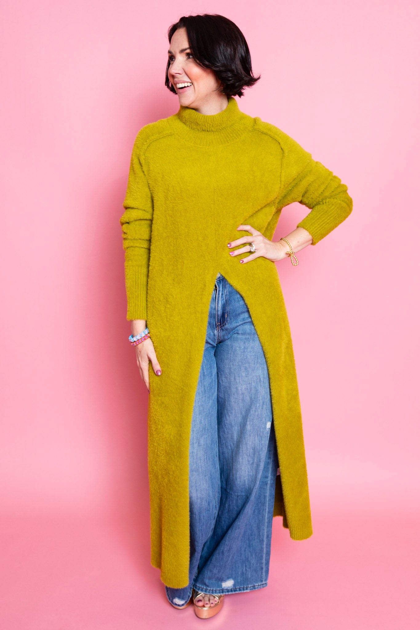 Evergreen Sweater Split