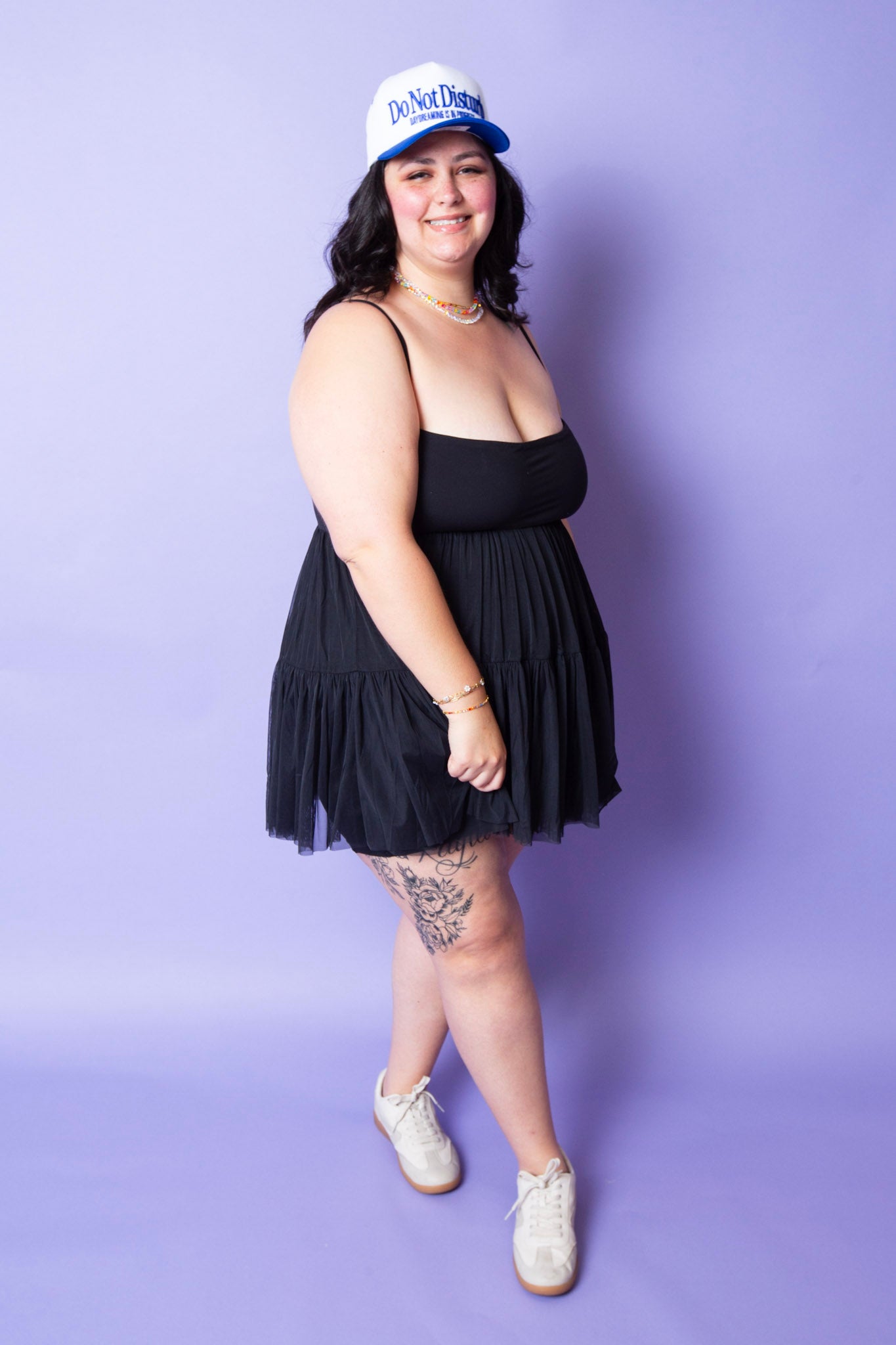POPFLEX | Pirouette Babydoll Dress | Black | Reg & Plus