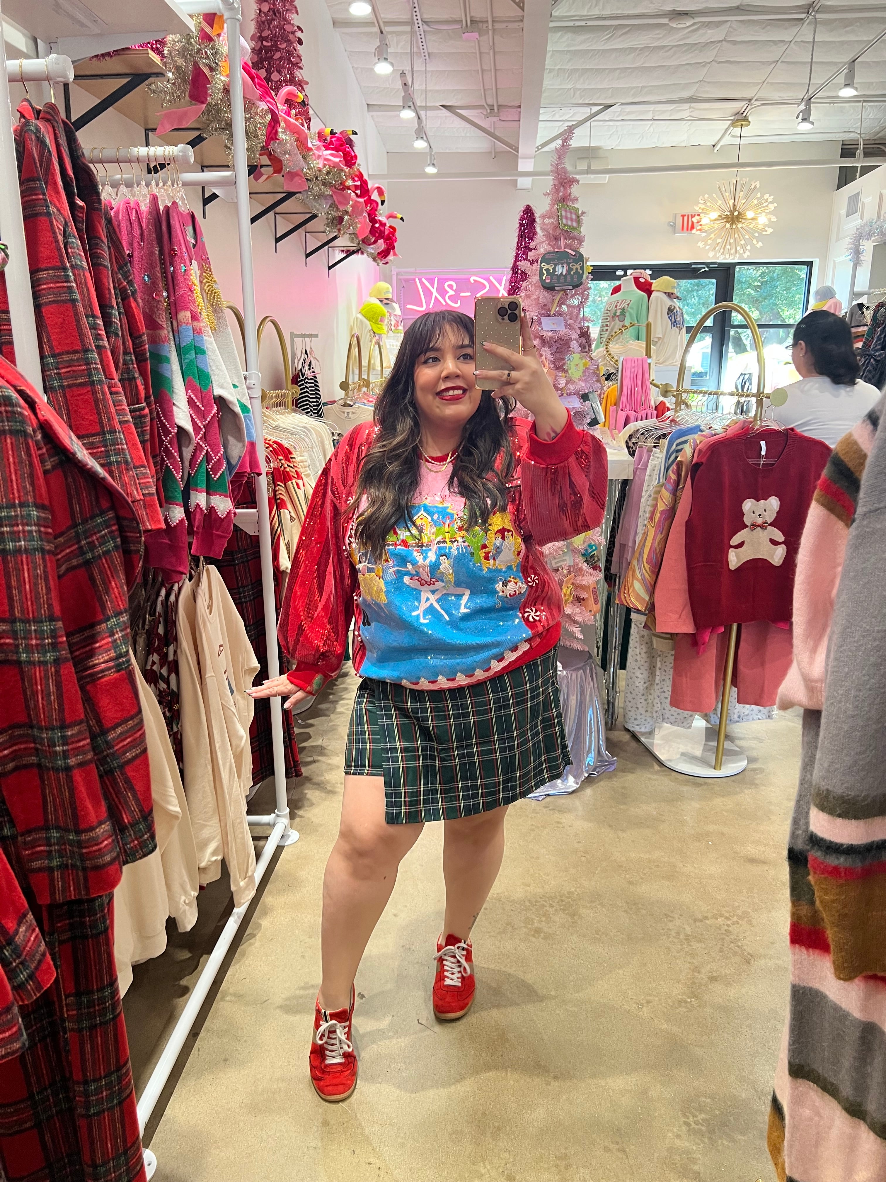 Plaid Wrap Skort | Plus