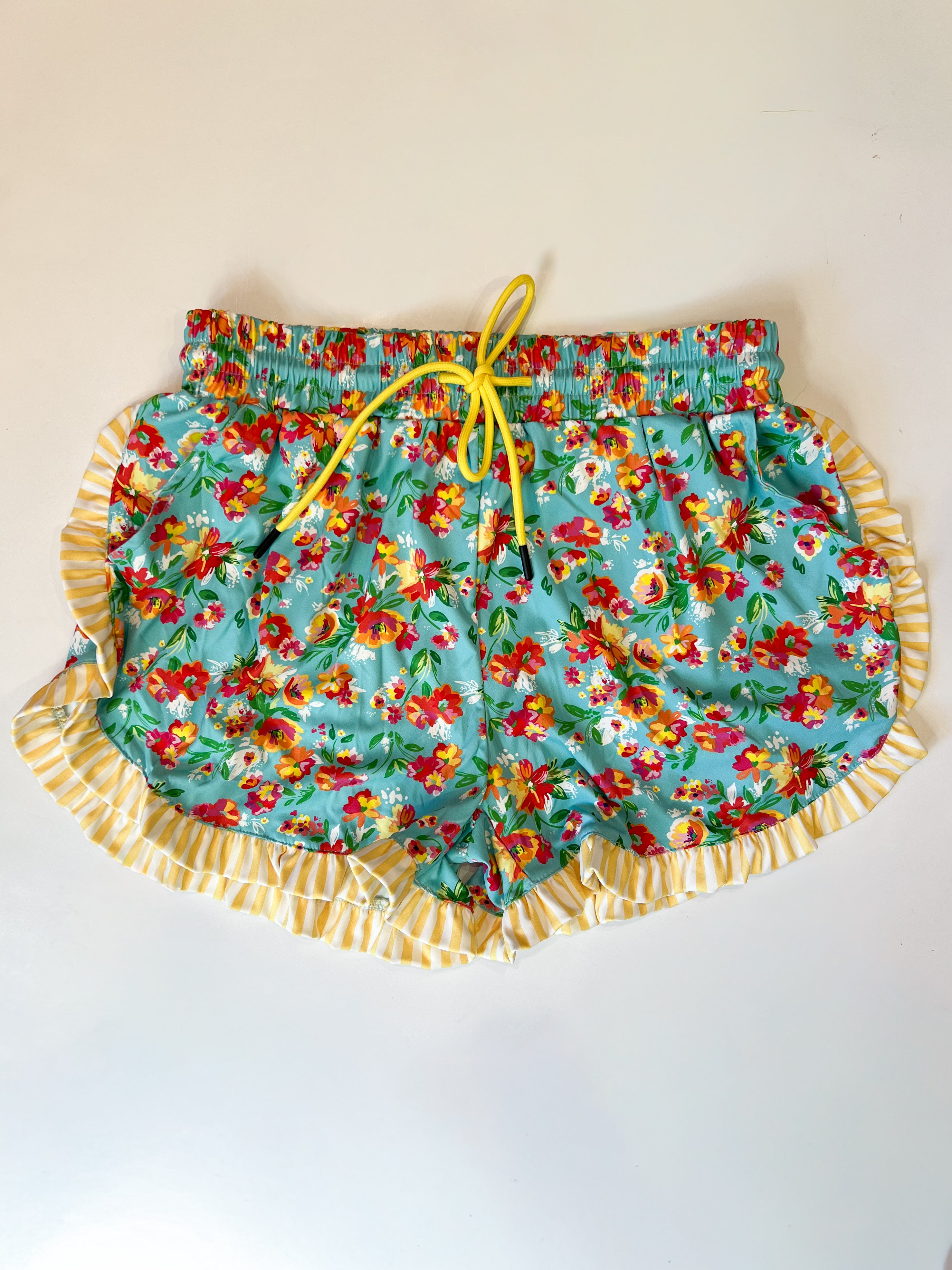 Jess Lea | Painted Floral Ruffle Shorts
