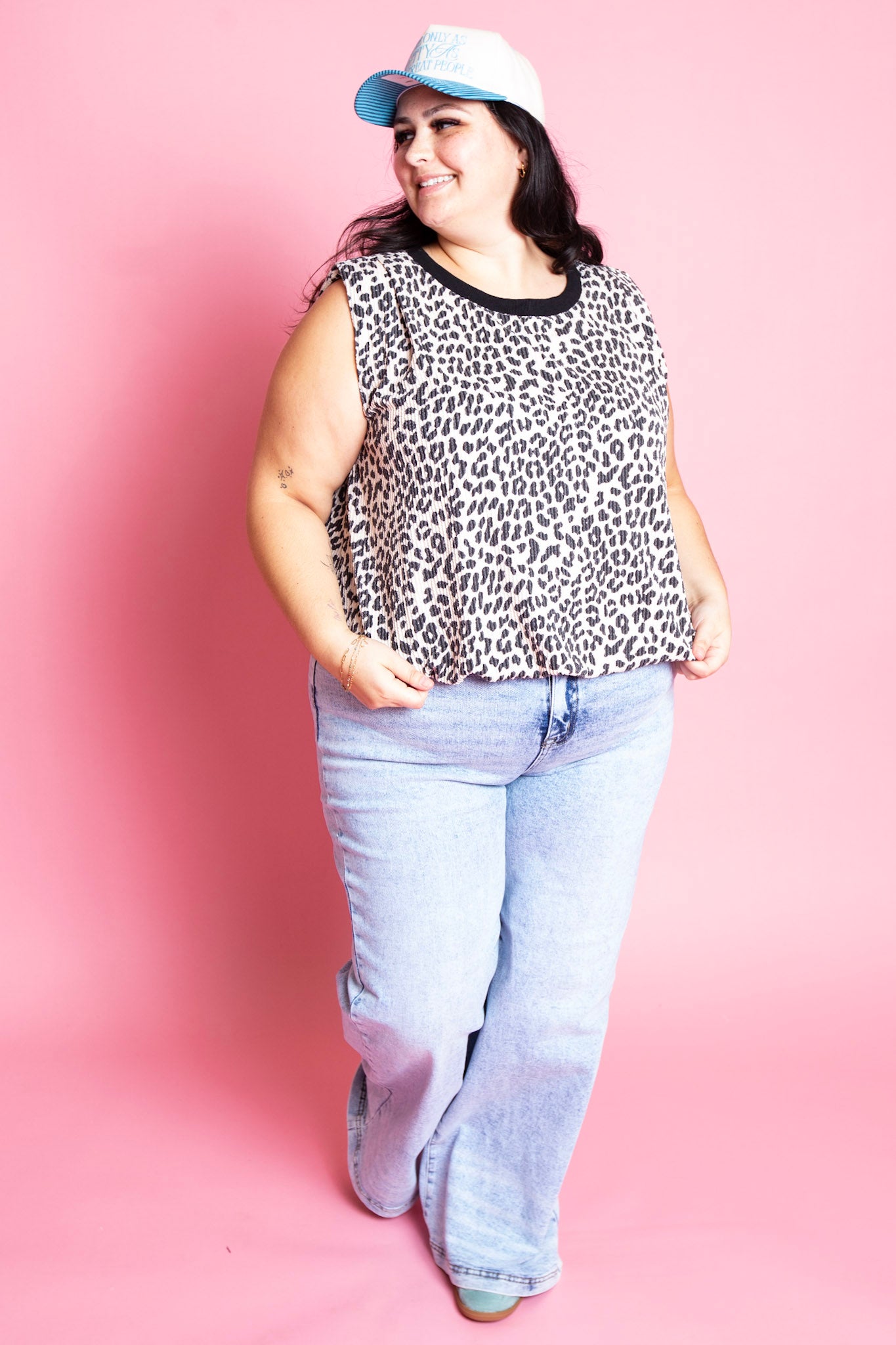 Ivory Leopard Top | Reg & Plus