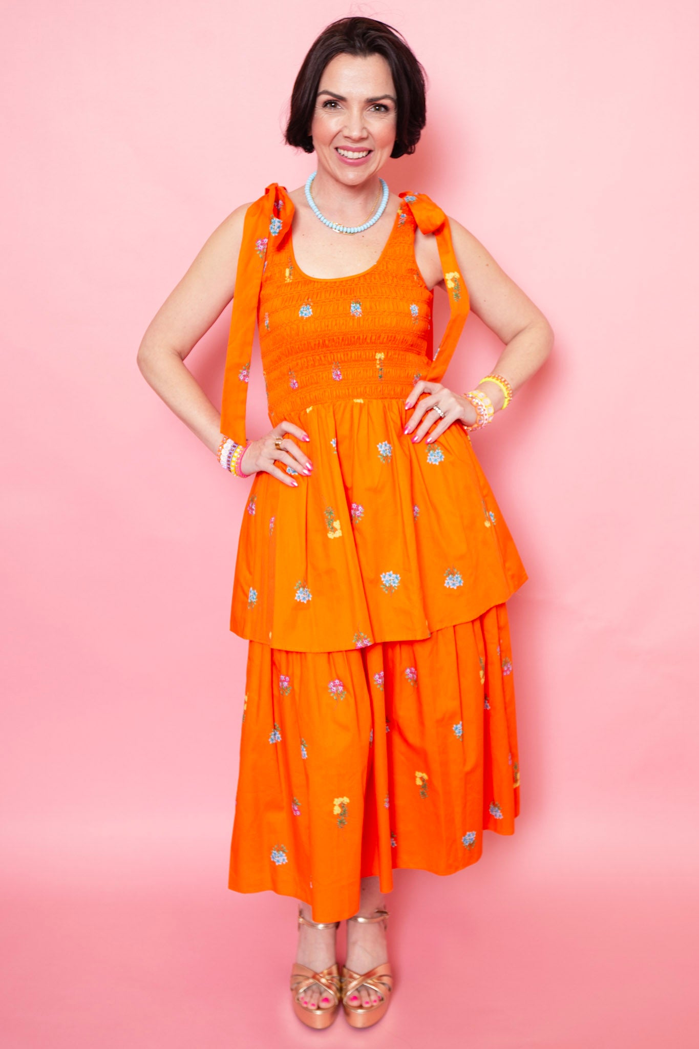 Citrus Bloom Midi Dress | Reg & Plus
