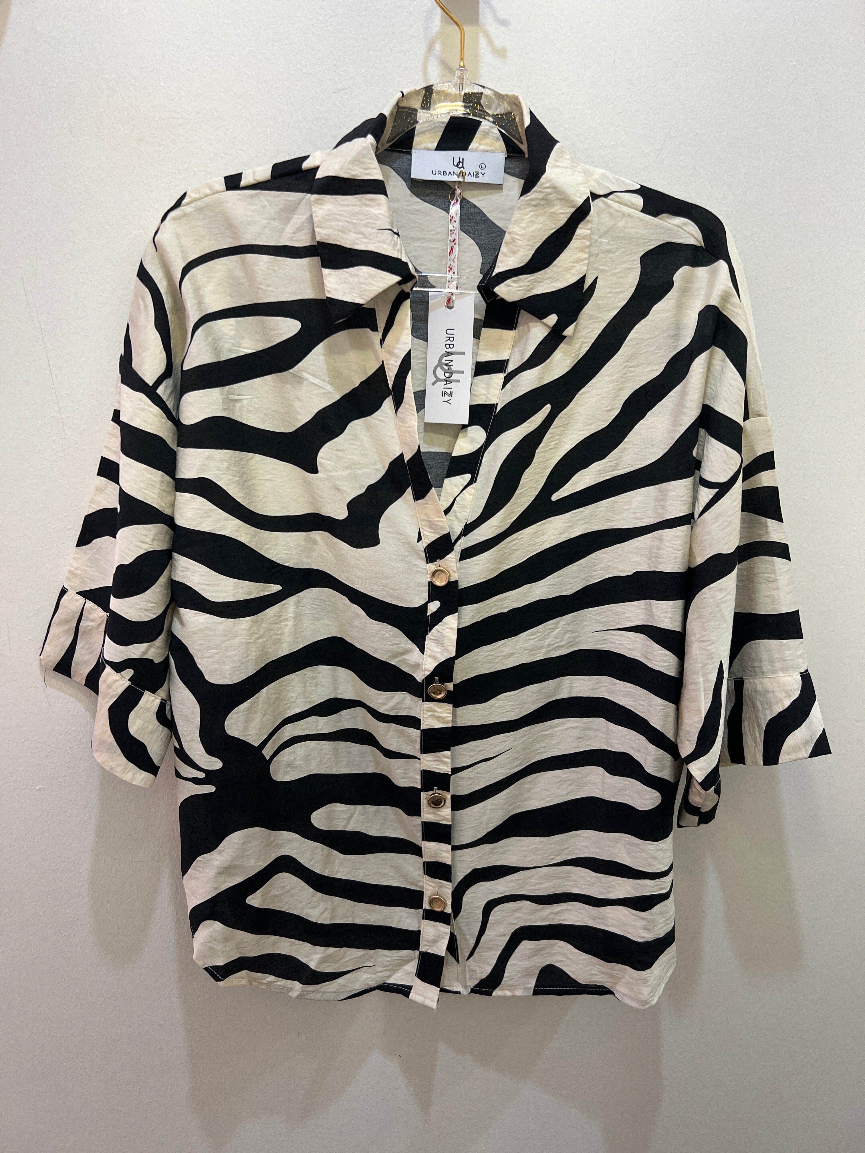 Zebra Glam Top