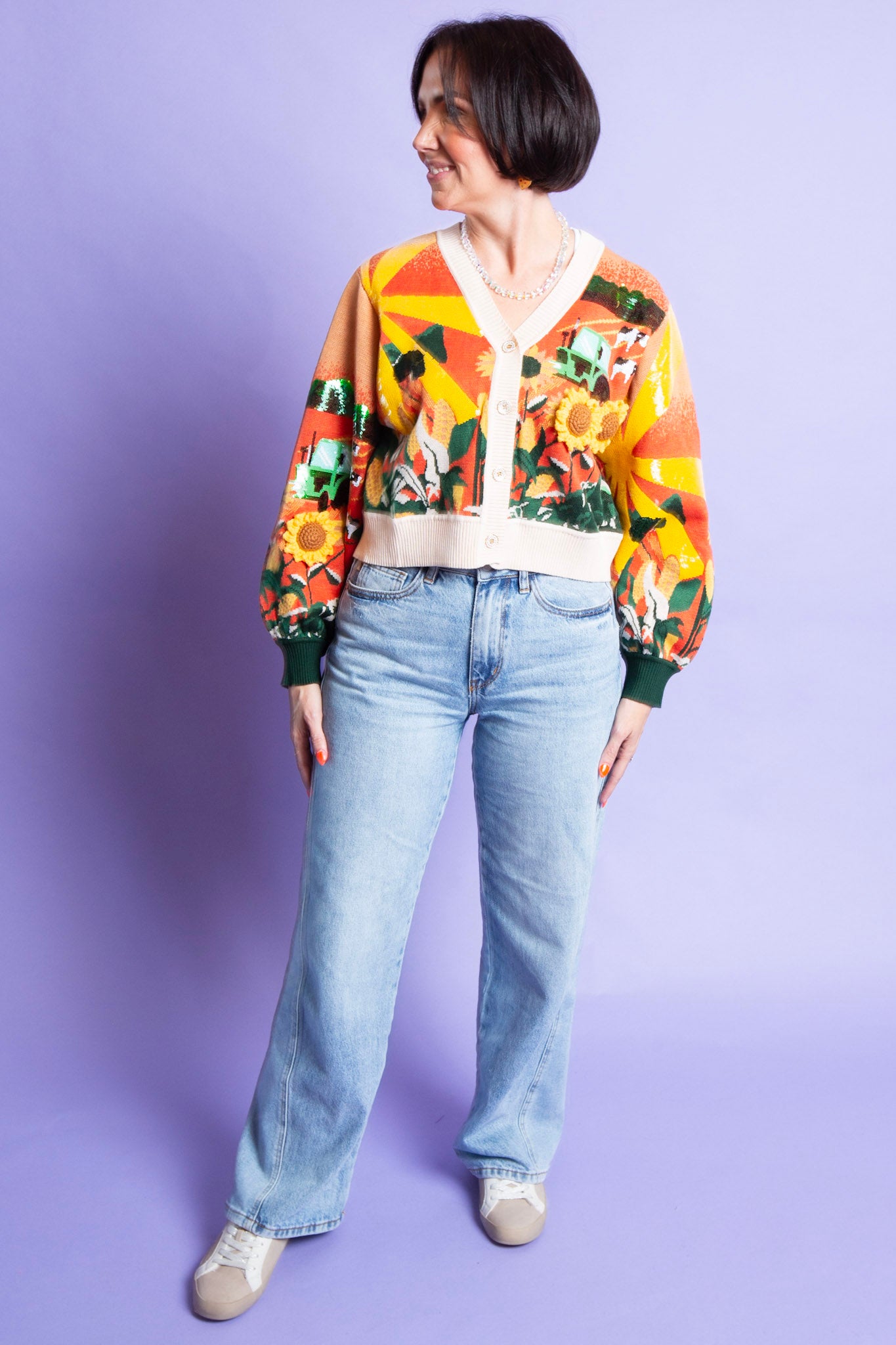 QUEEN OF SPARKLES | Sunflower Cardigan