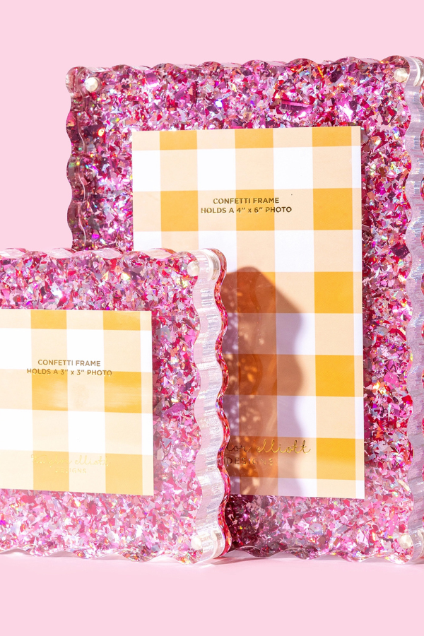 Taylor Elliott | 3x3 Frame | Pink Confetti