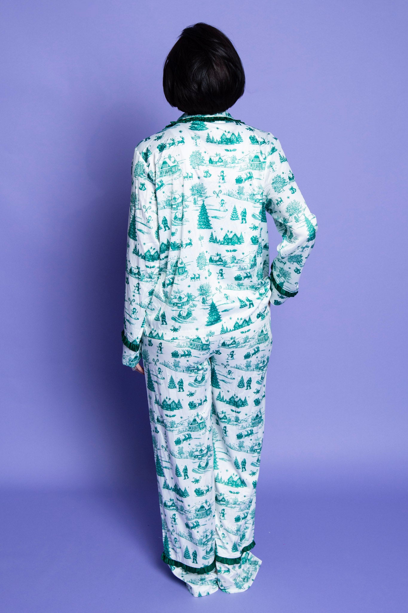 Christmas Toile Printed Pajama