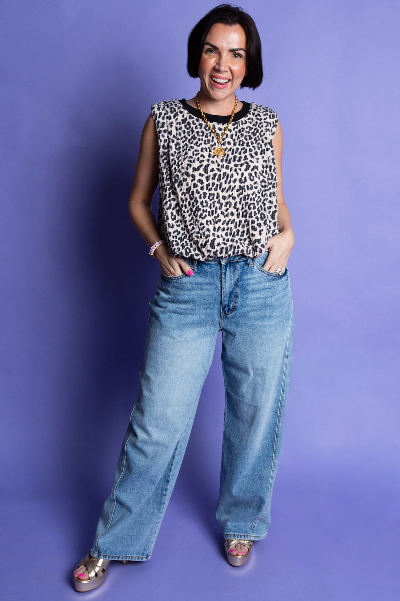 Ivory Leopard Top | Reg & Plus