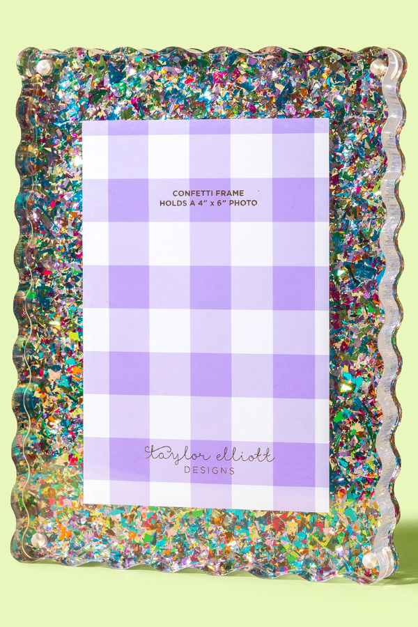 Taylor Elliott | 4x6 Frame | Rainbow Confetti